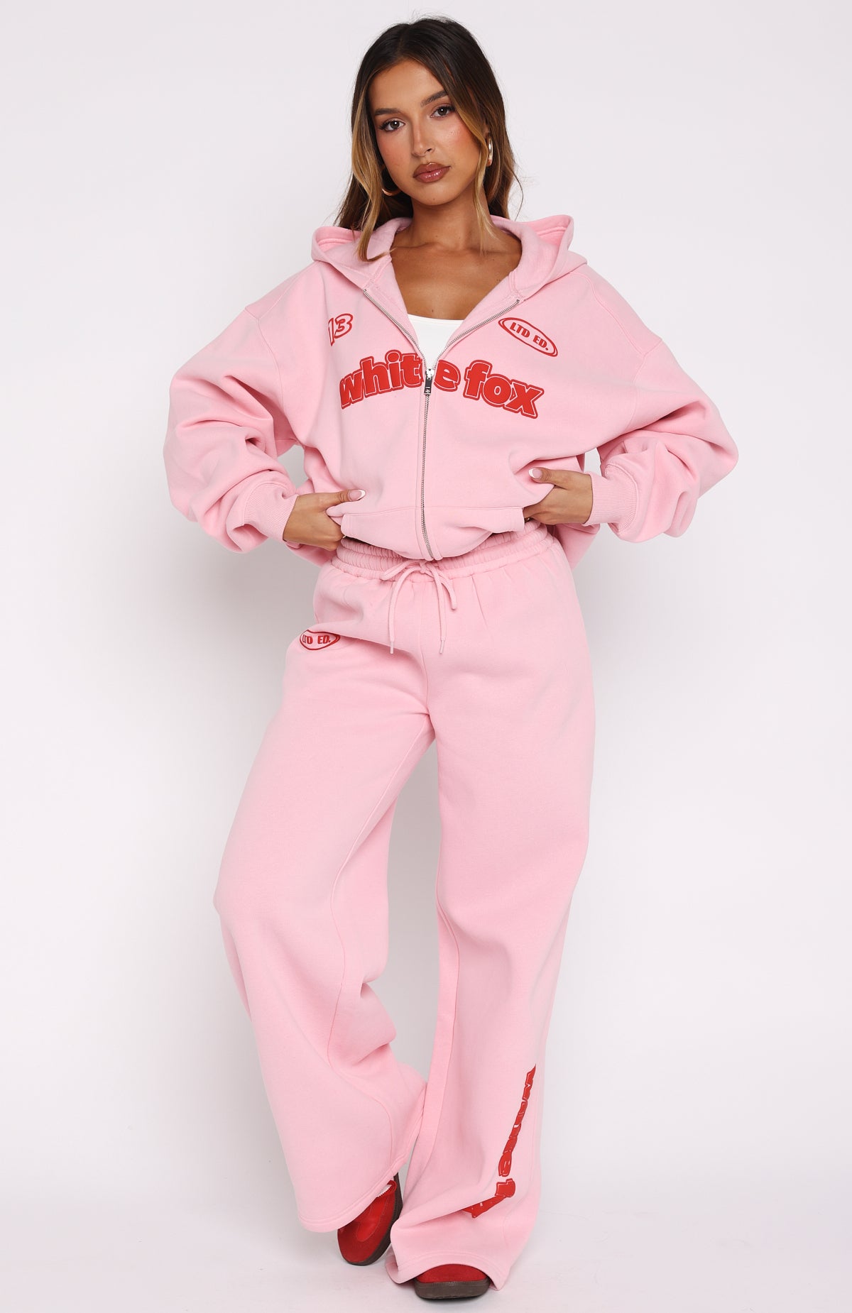 Ready To Go Wide Leg Sweatpants Pink - Image 2