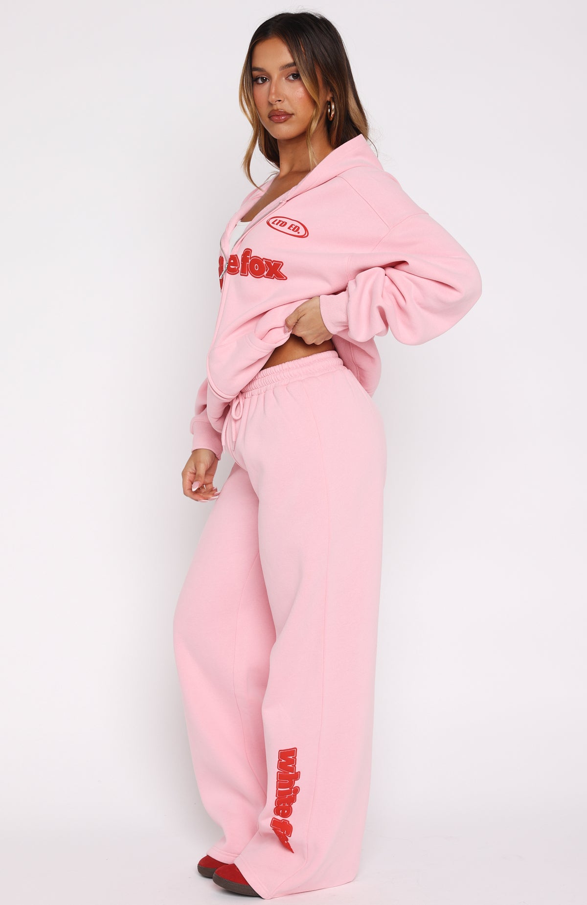 Ready To Go Wide Leg Sweatpants Pink - Image 3