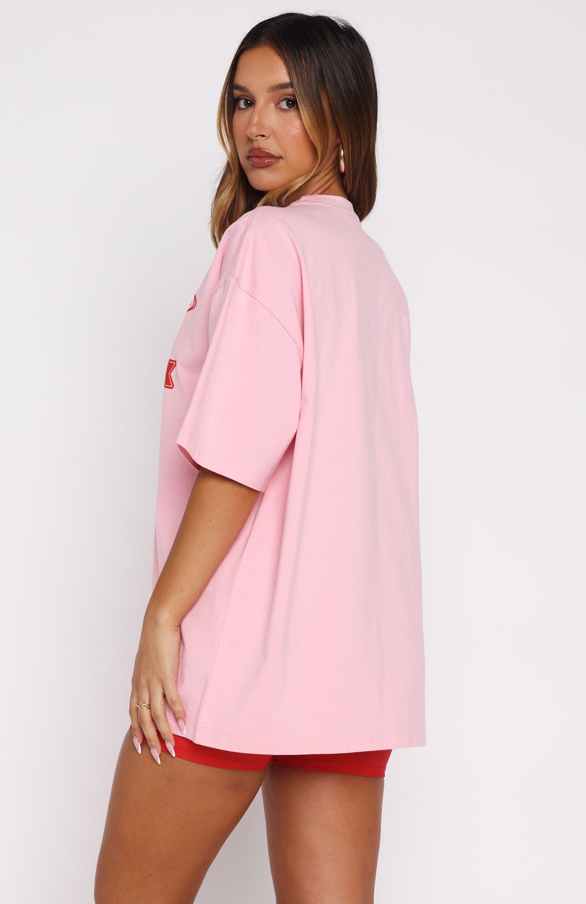 Ready To Go Oversized Tee Pink - Image 4