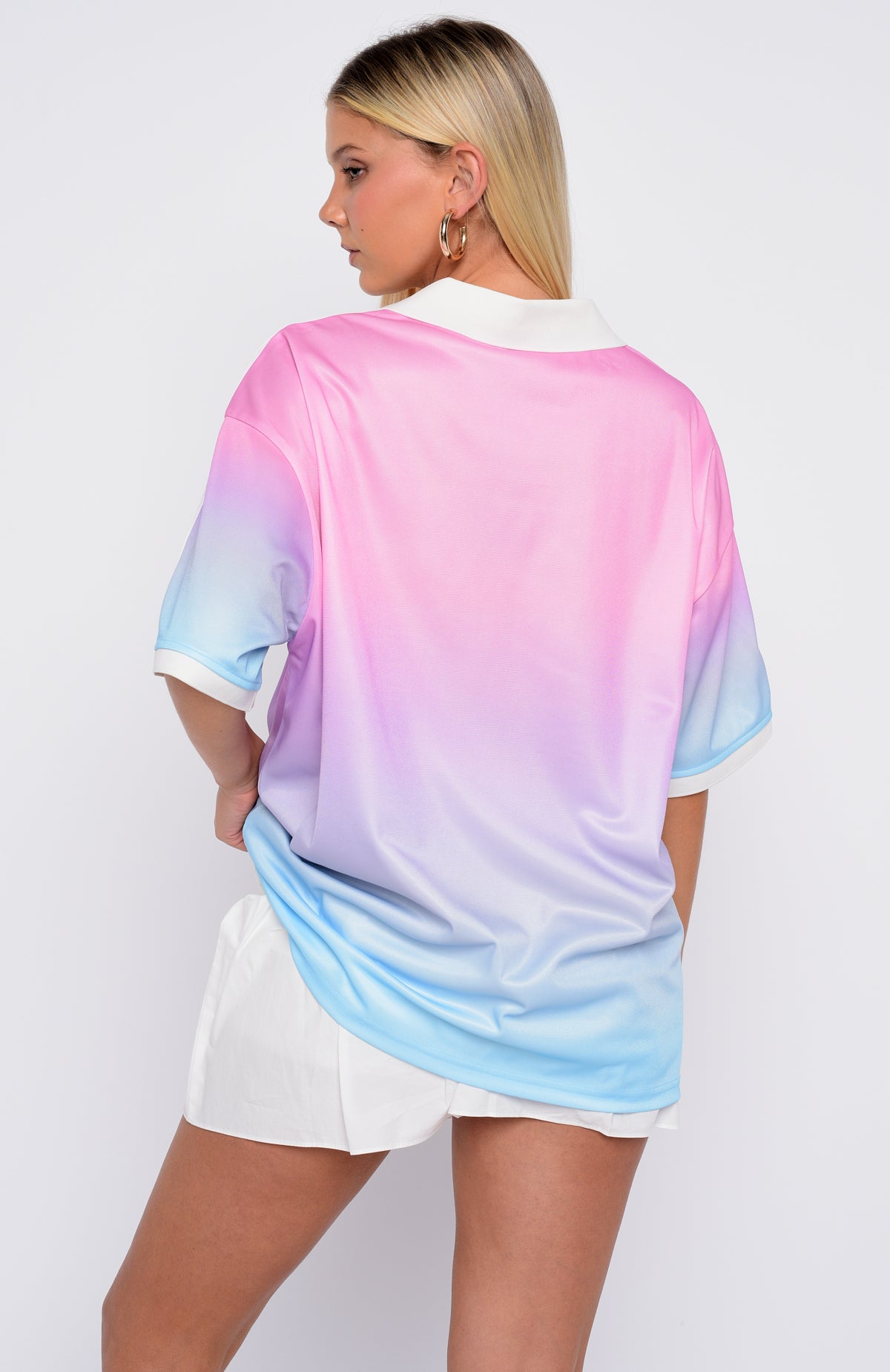 Staying With You Oversized Jersey Pink/Blue - Image 4