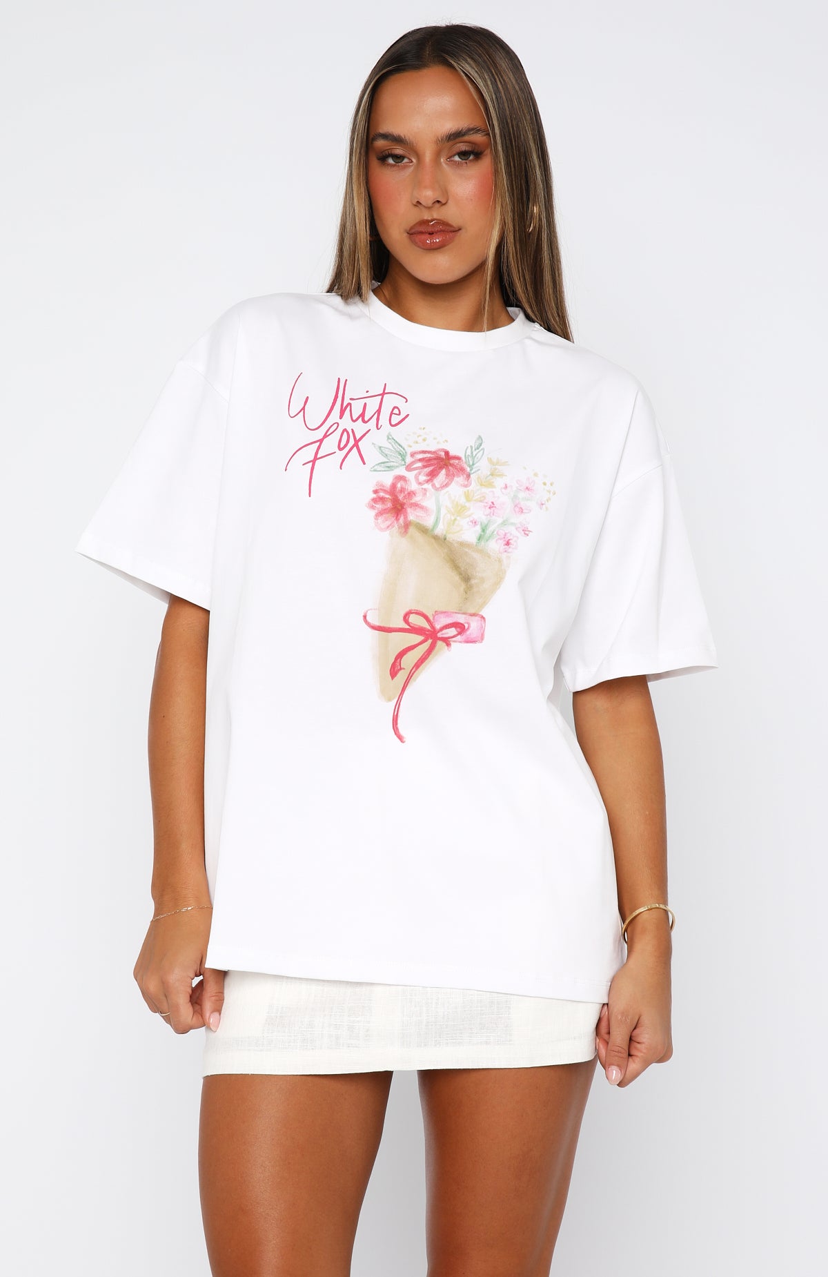 Finest Bunch Oversized Tee White - Image 2