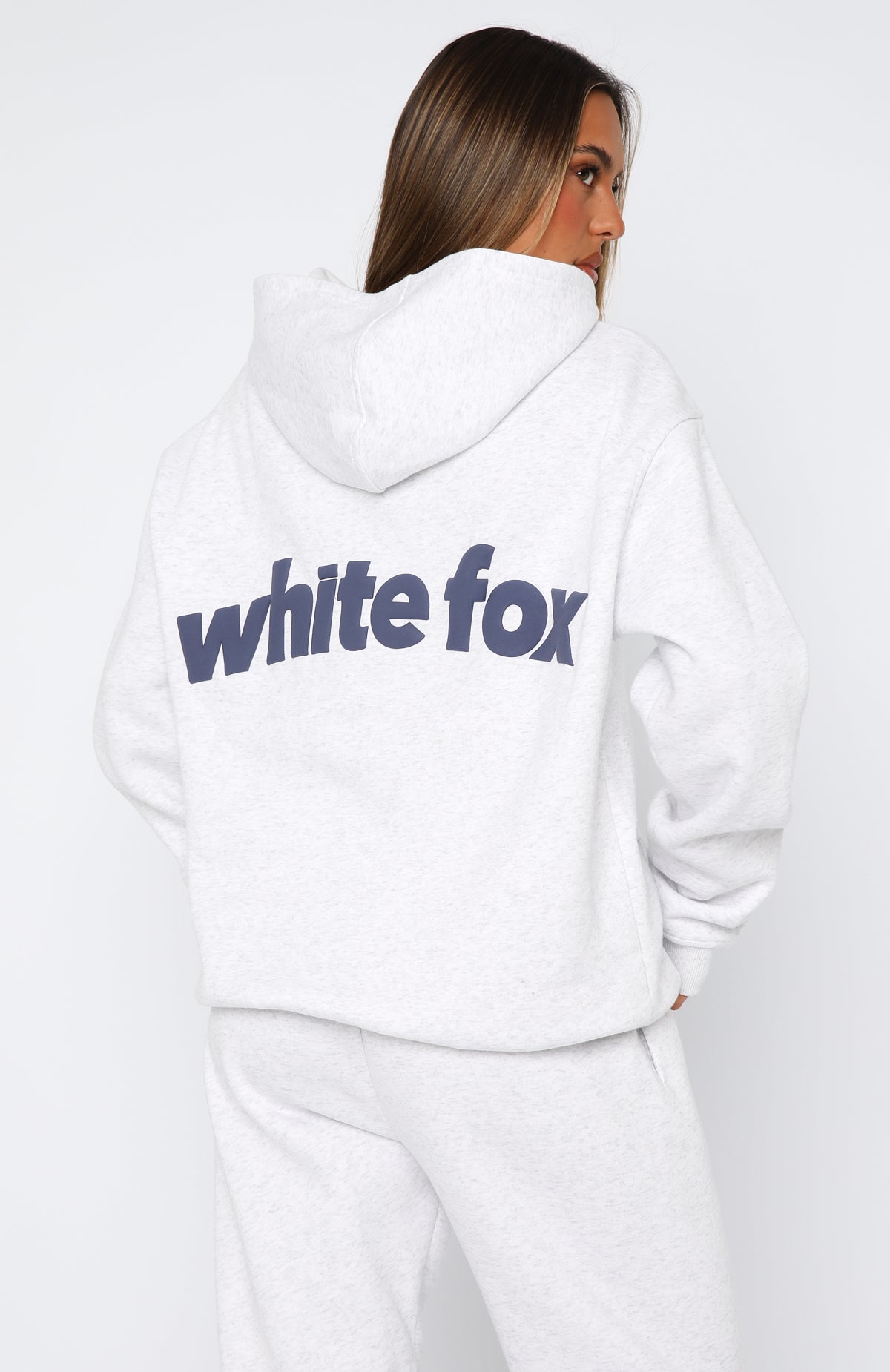 From The Archives Freya Oversized Hoodie Grey Marle - Image 5