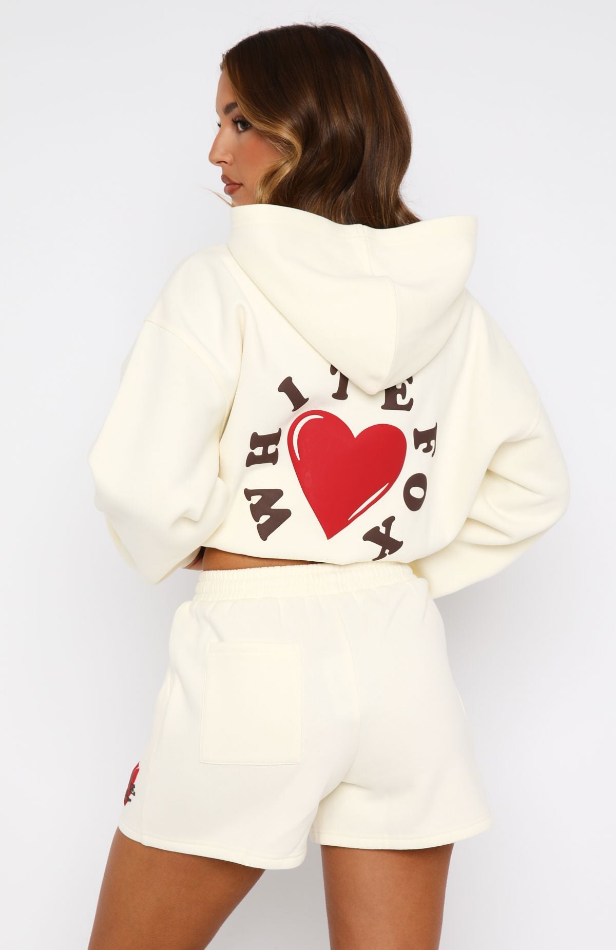 We Don't Talk Anymore Lounge Shorts Cream - Image 4