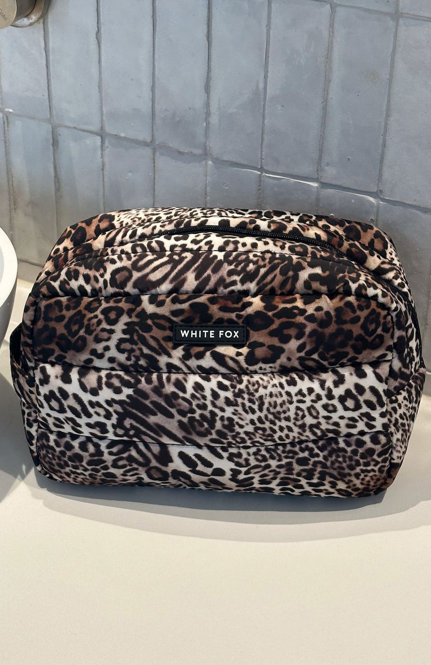 Take A Leap Cosmetic Bag Leopard