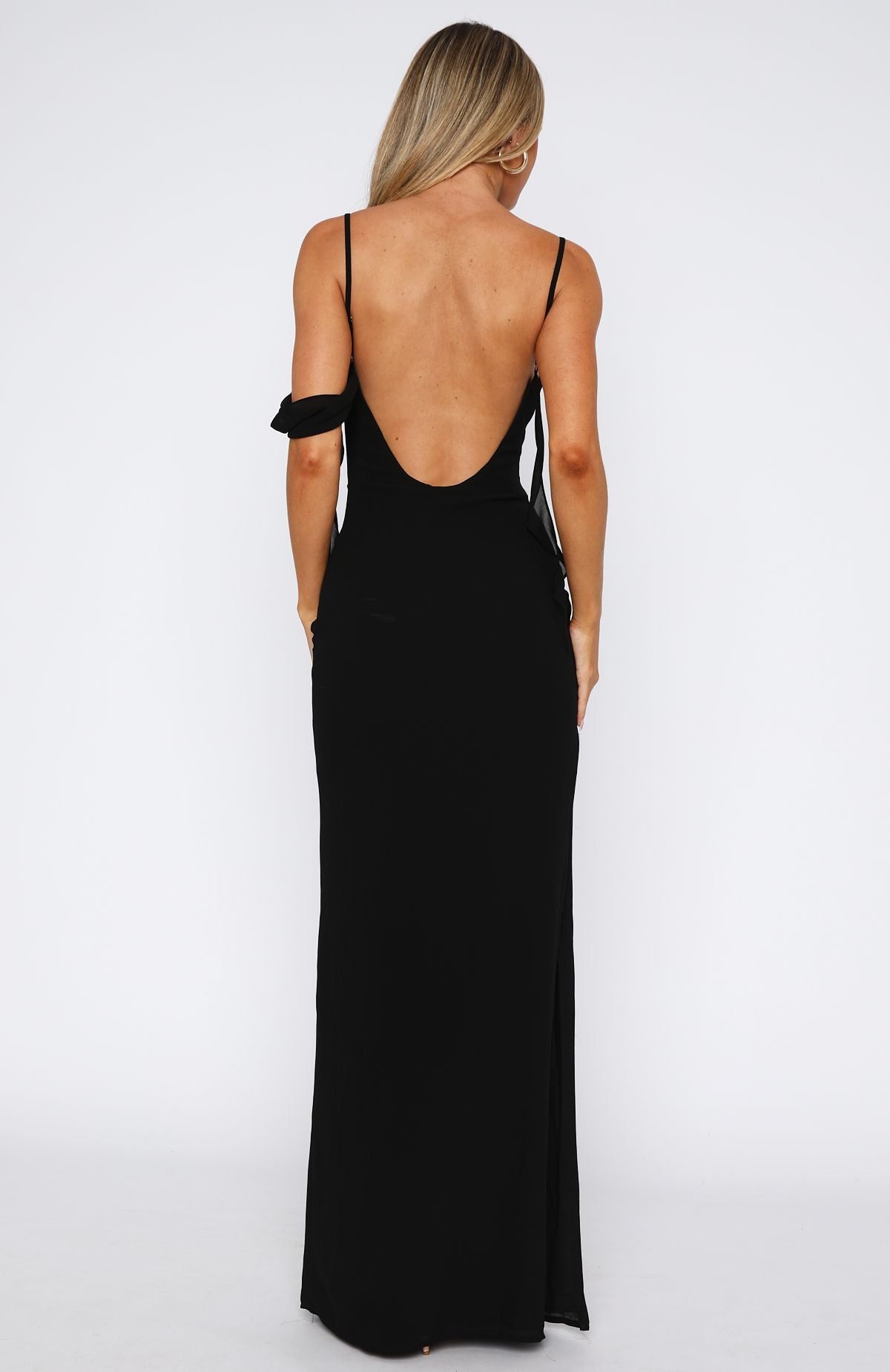Love Blossoms Maxi Dress Black - Image 5