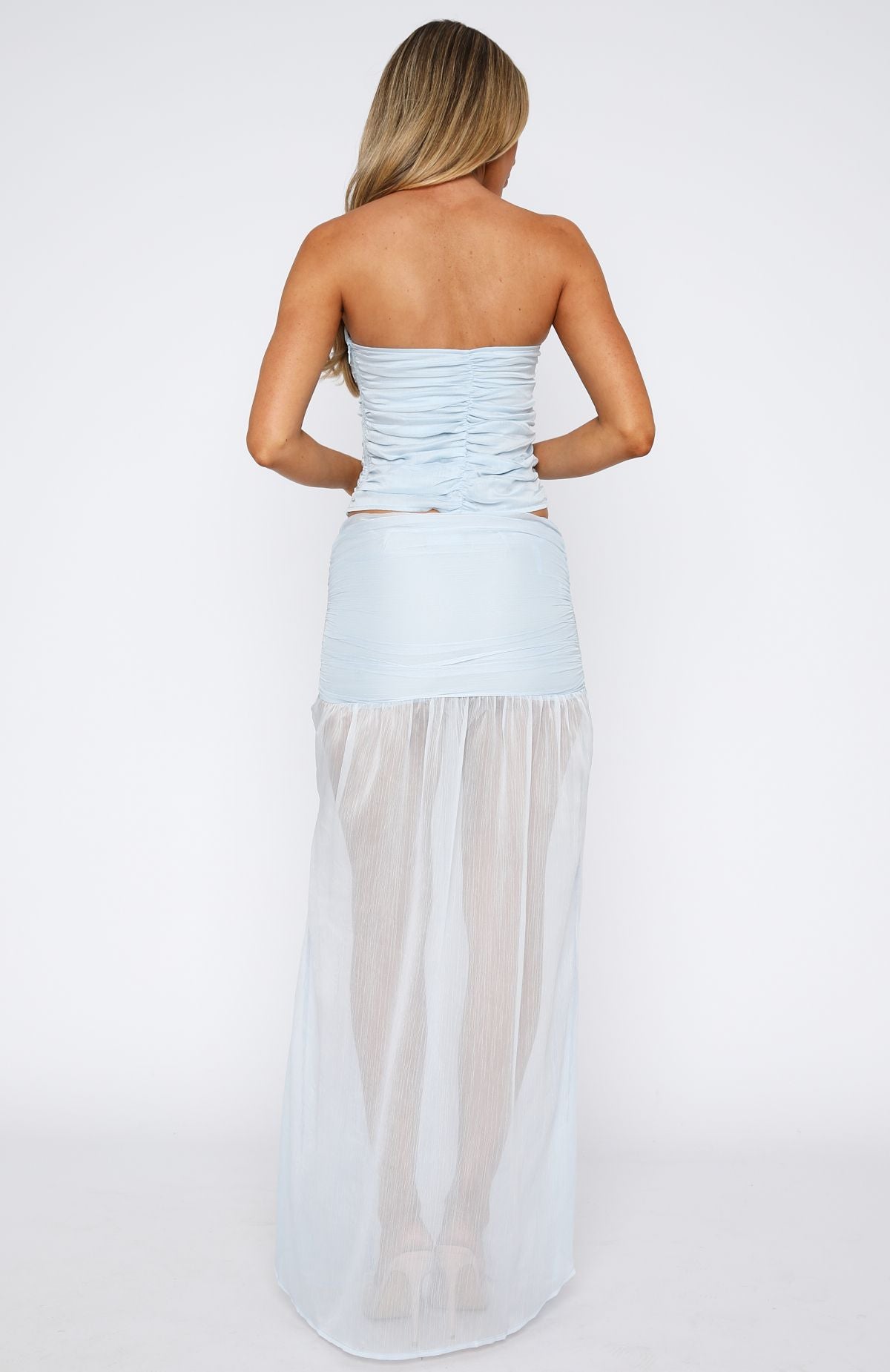 On Stage Maxi Skirt Sky - Image 4