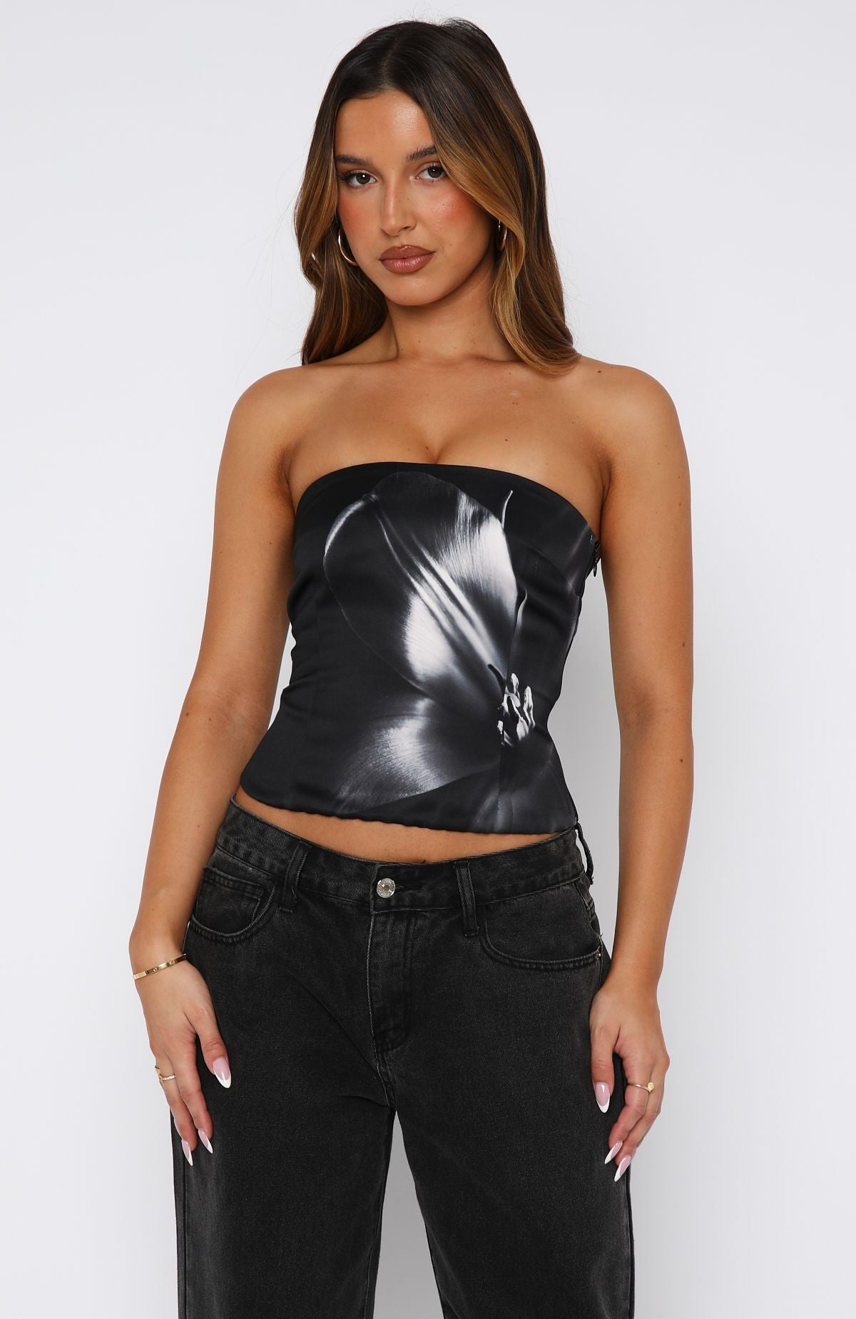I'll Be Alright Strapless Bustier Midnight Twist - Image 2