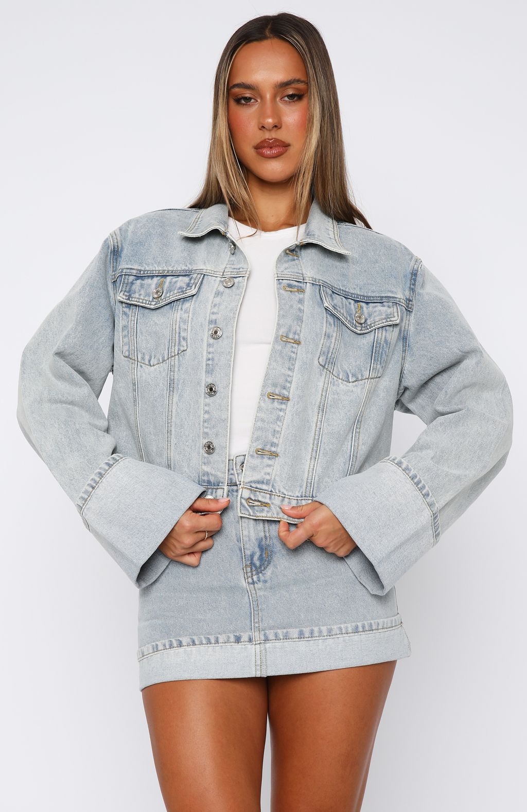 Charlotte Denim Jacket Light Blue - Image 2