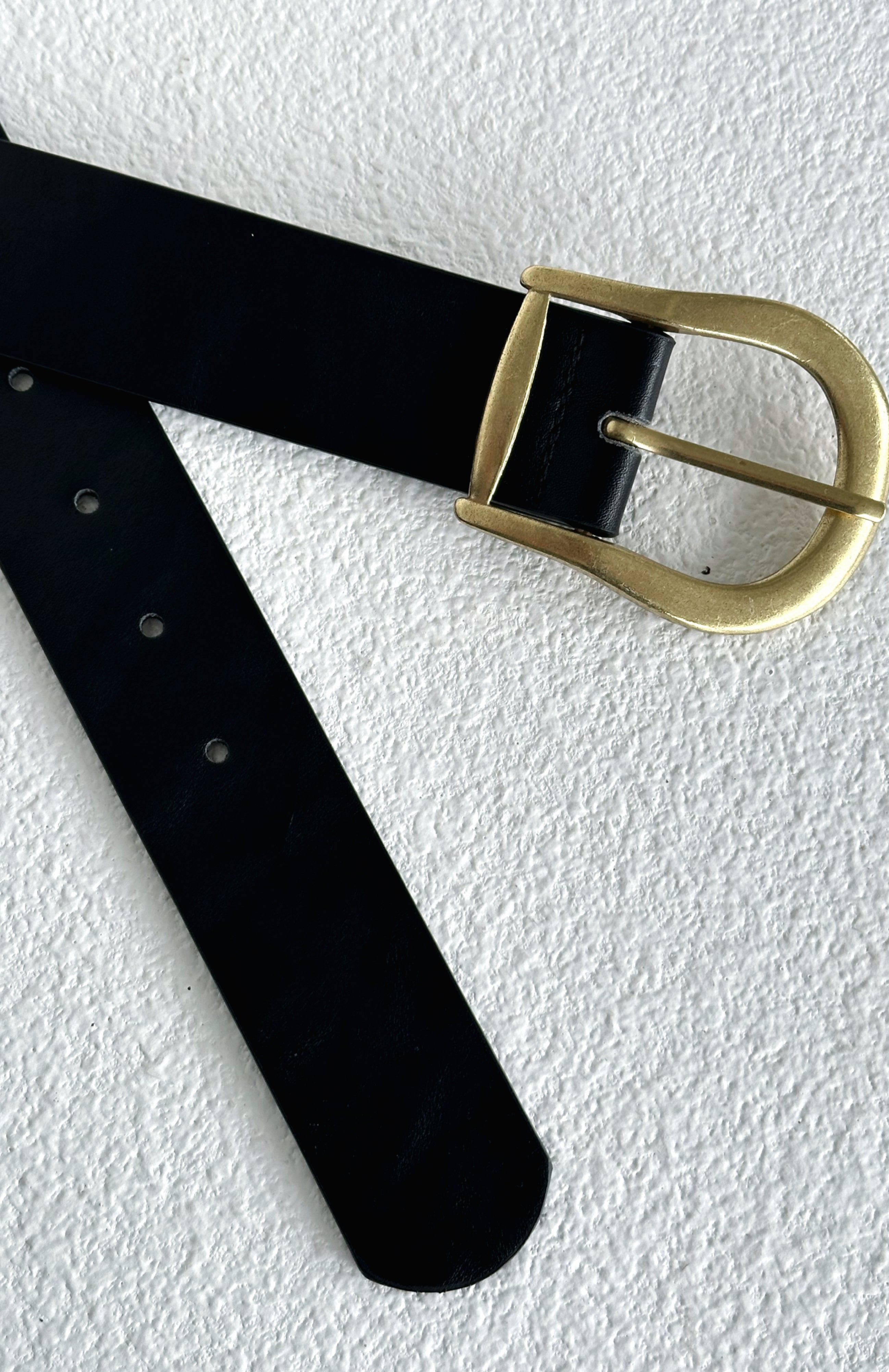 Austin Belt Black/Gold - Image 3