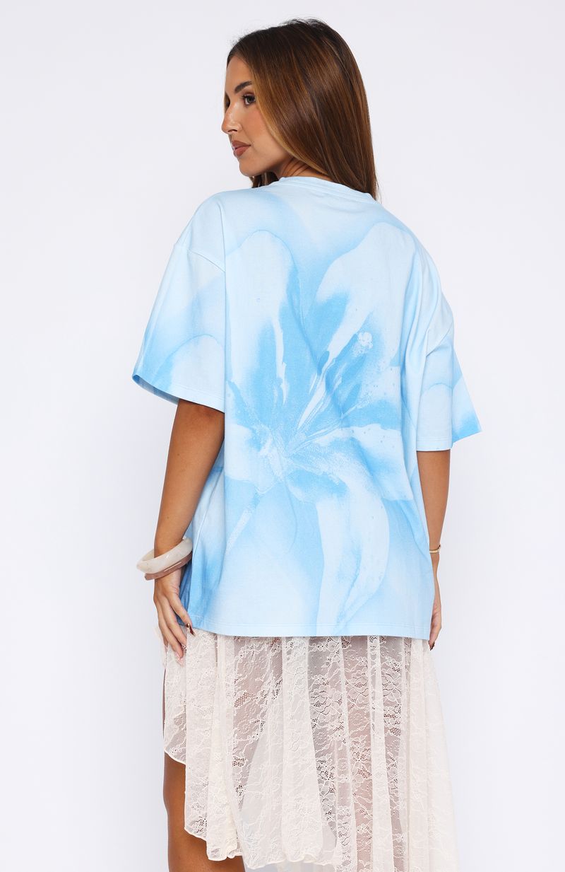 Most Loved Oversized Tee Blue - Image 4