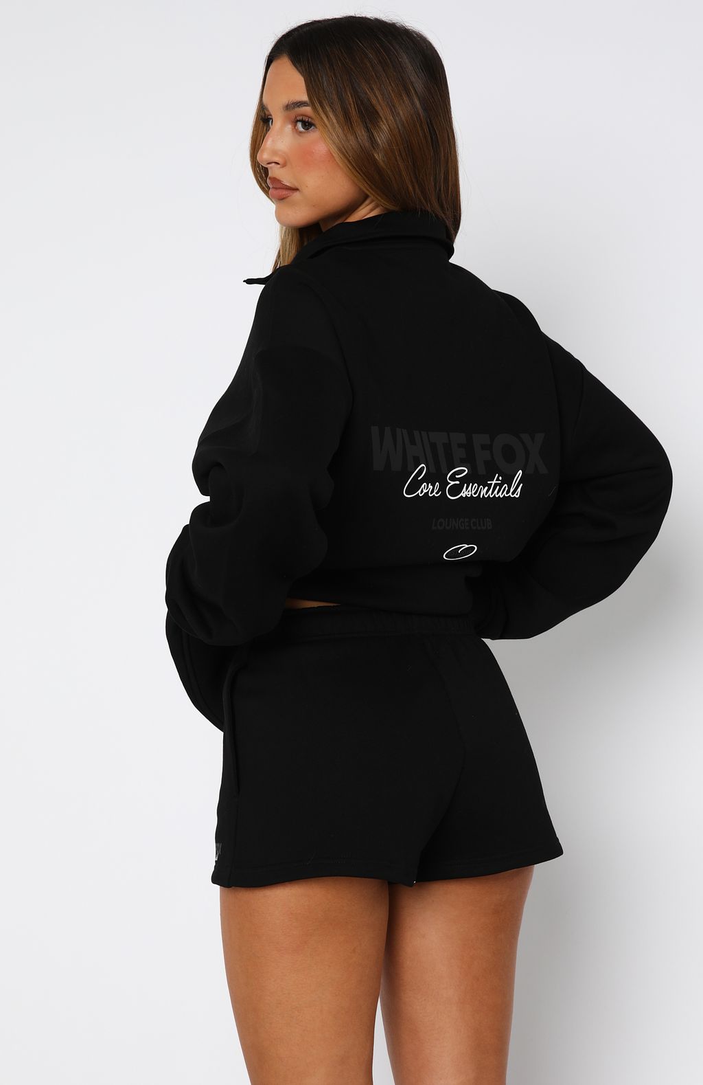 Core Essentials Zip Sweater Black - Image 4