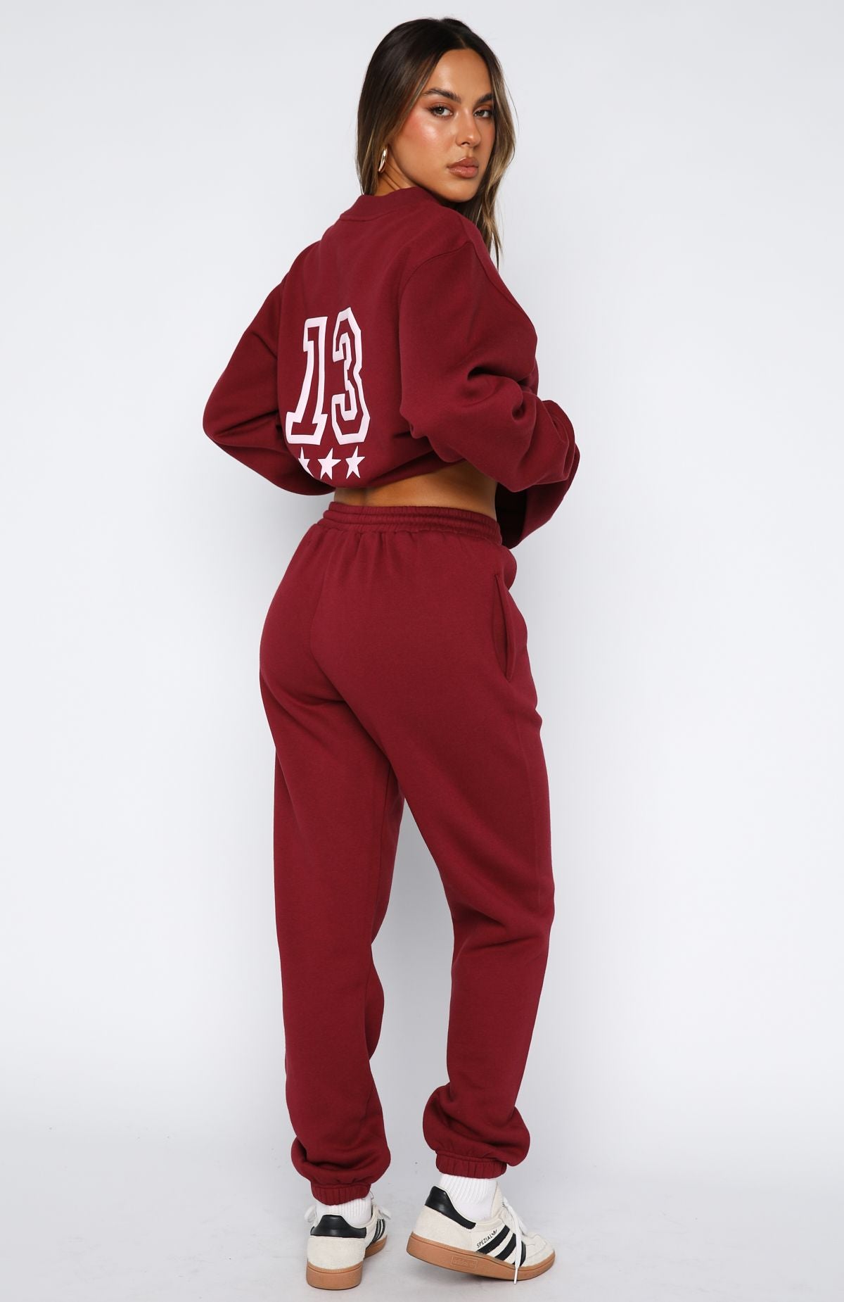 No Hesitation Sweatpants Burgundy - Image 4