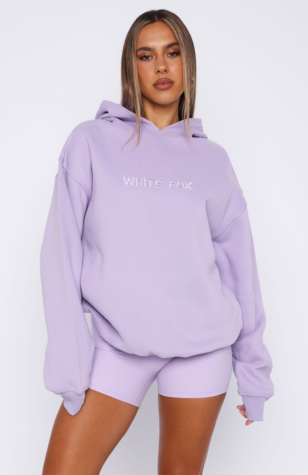 Stay Lifted Oversized Hoodie Lavender - Image 2