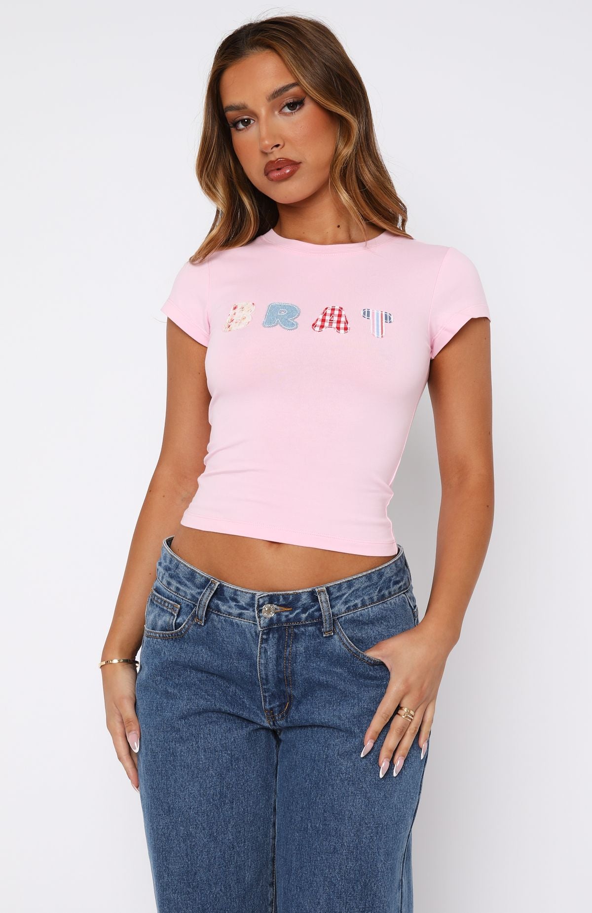 Pretty In Pink Baby Tee Baby Pink - Image 2