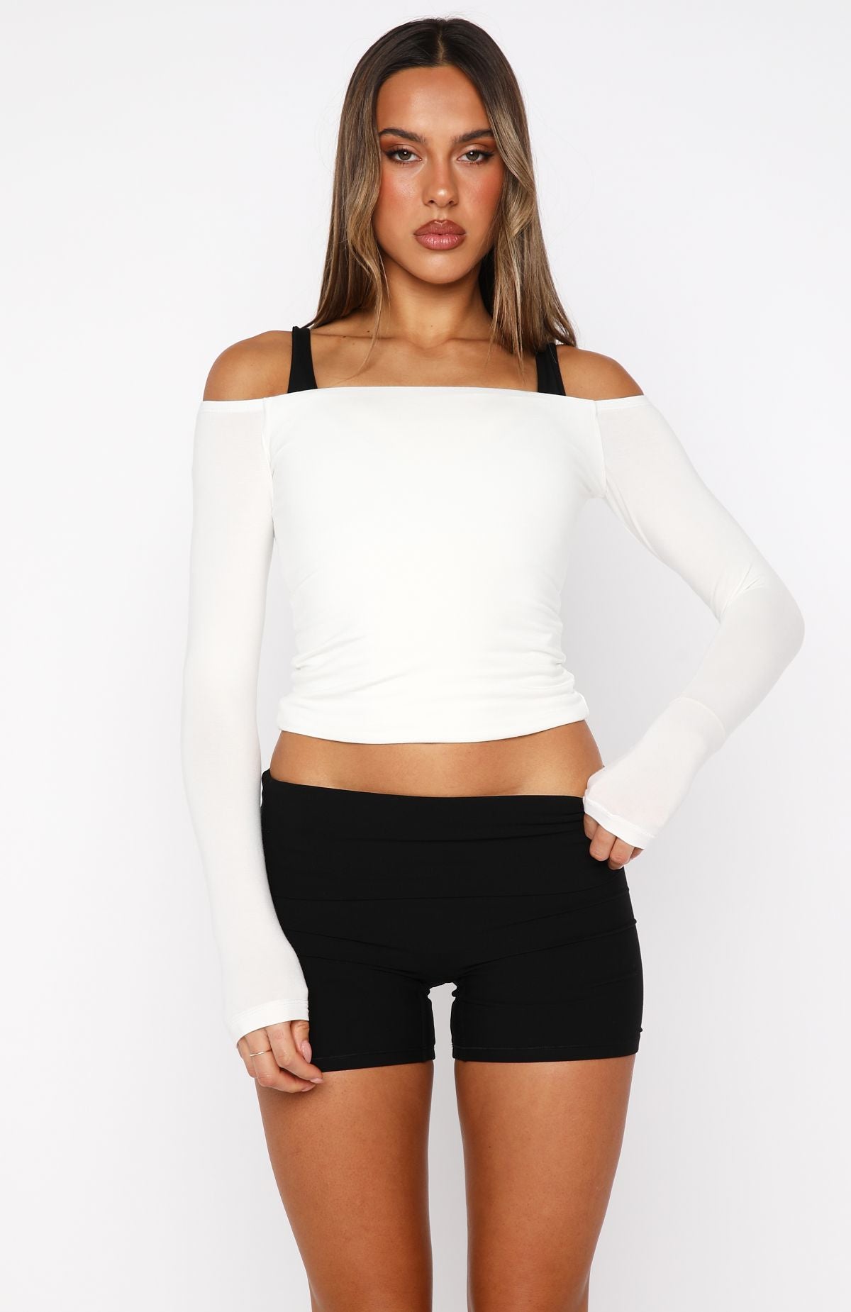 Mad For You Long Sleeve Top Cream - Image 2
