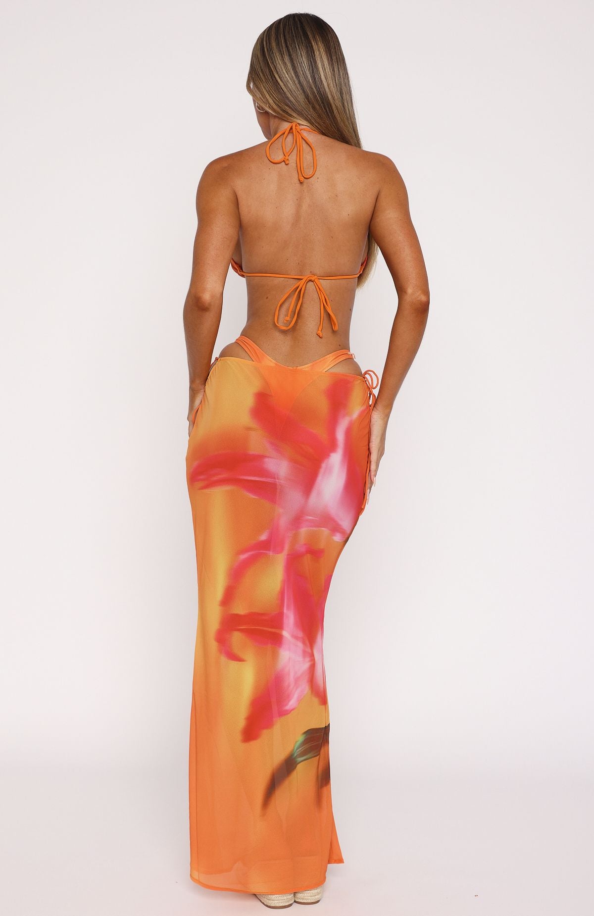 Luminous Maxi Skirt Sunset Floral - Image 4