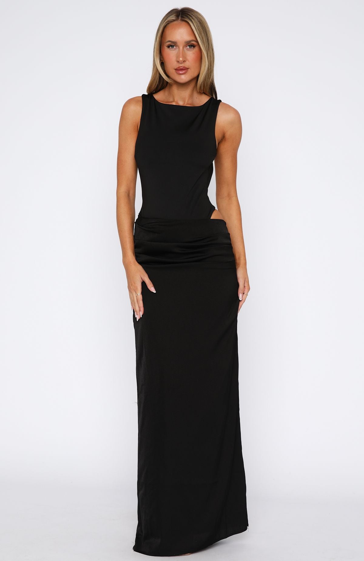 Moonlight Muse Maxi Dress Black - Image 3