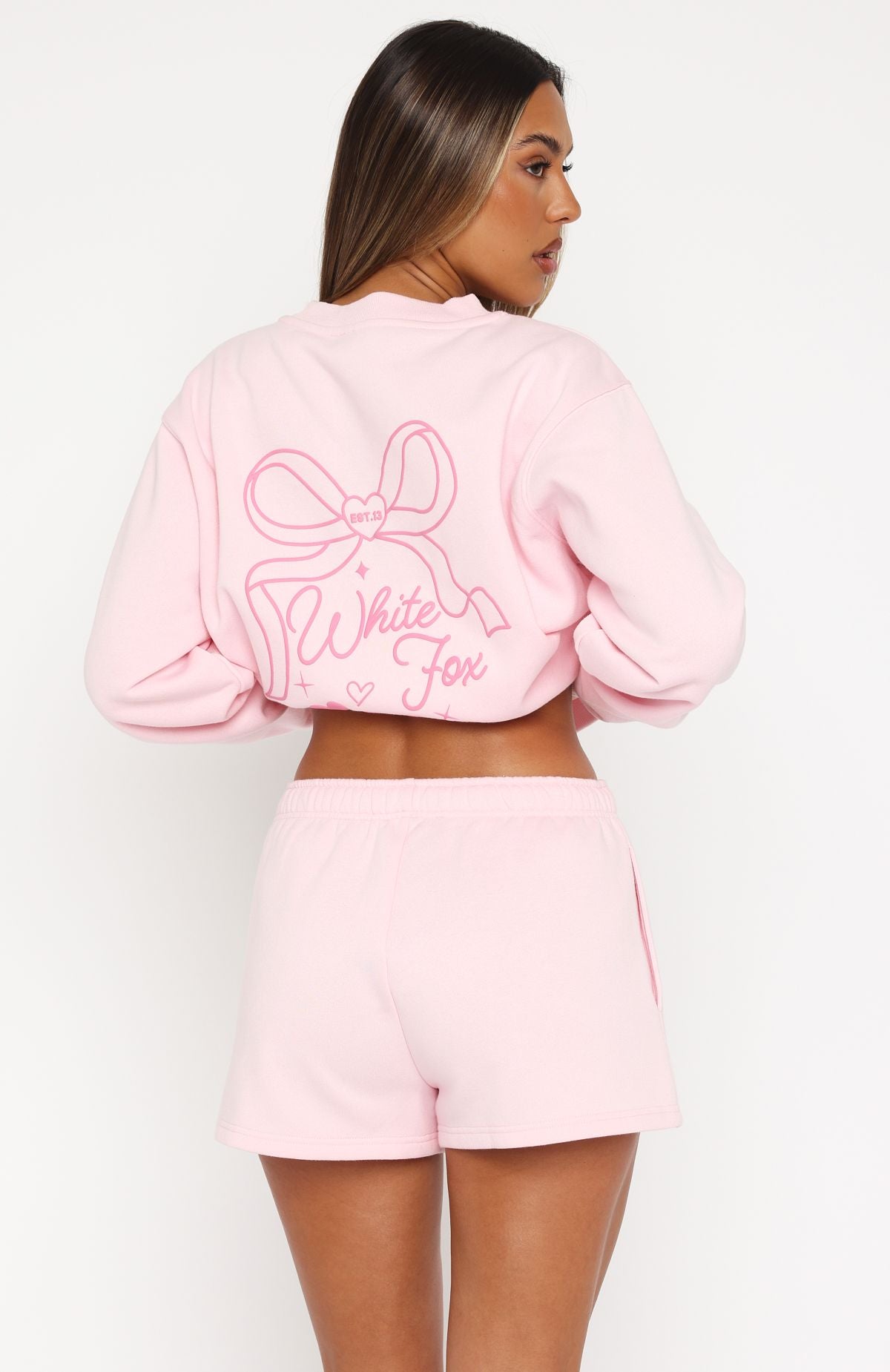 Love You Forever Lounge Shorts Pink - Image 4