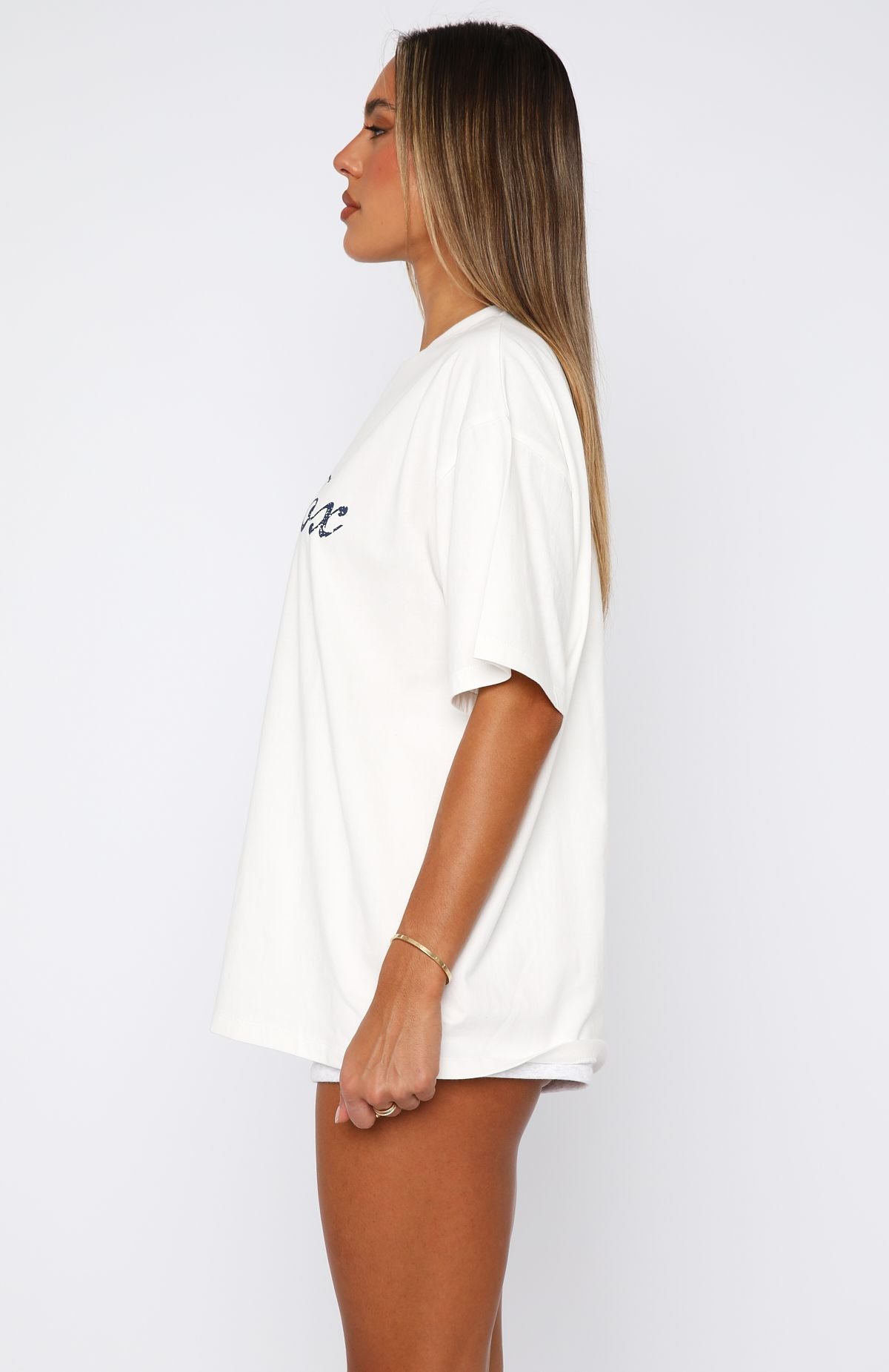 The Good Life Oversized Tee White - Image 3
