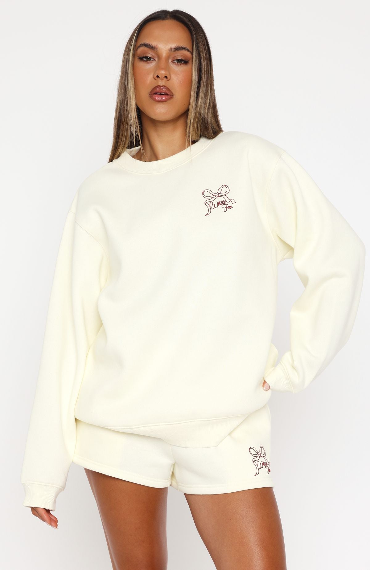 Love You Forever Oversized Sweater Cream - Image 2
