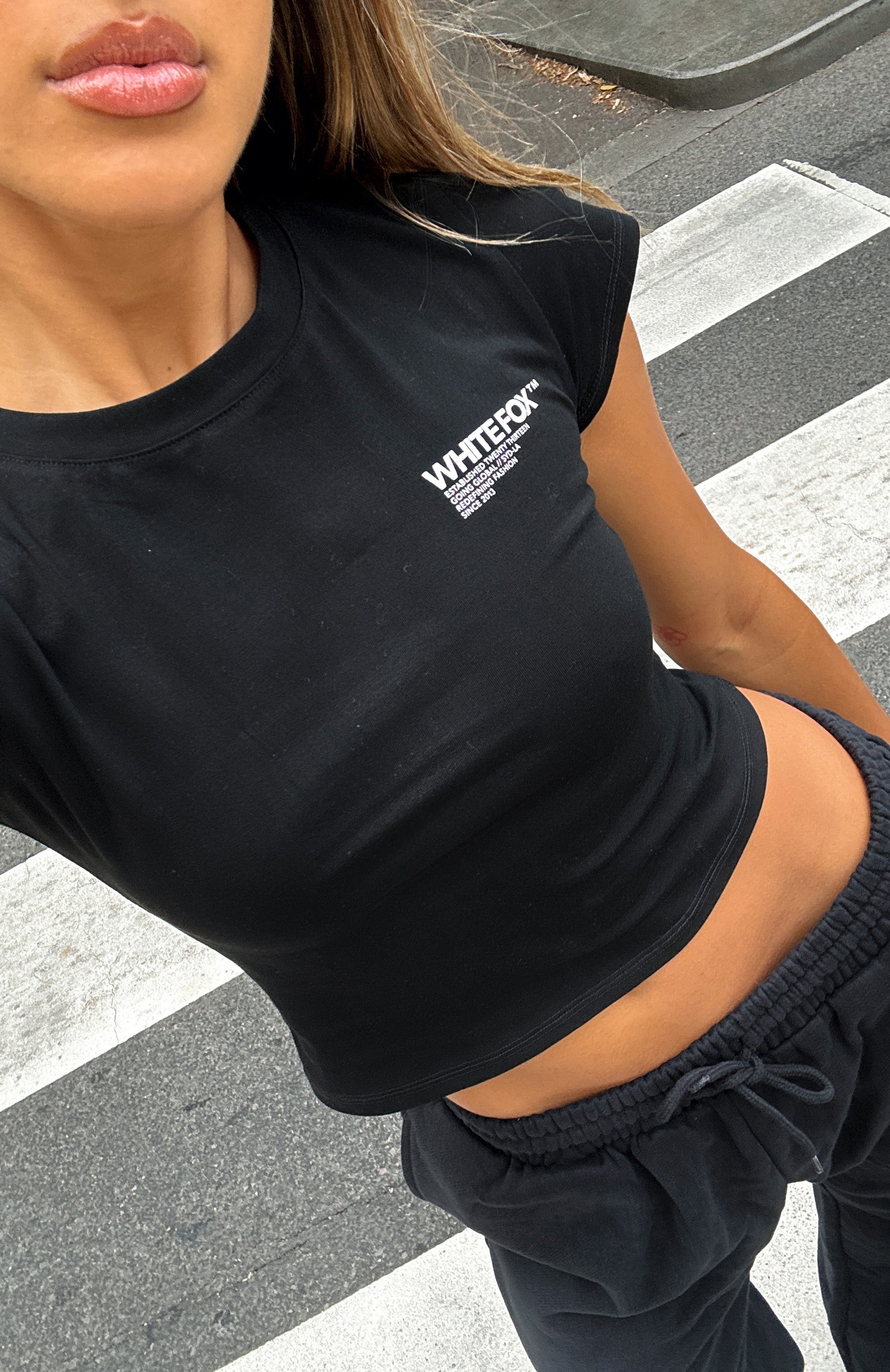 In My Shadow Baby Tee Black - Image 6