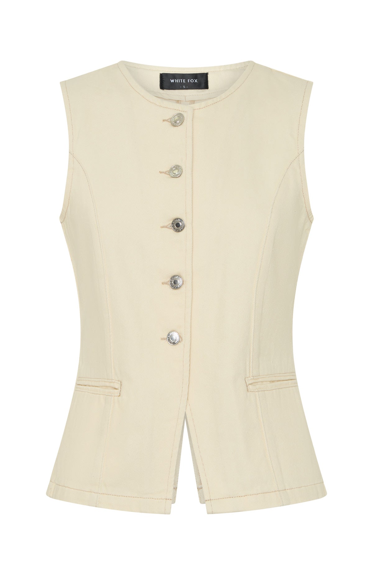 I'll Miss You Denim Top Cream - Image 6