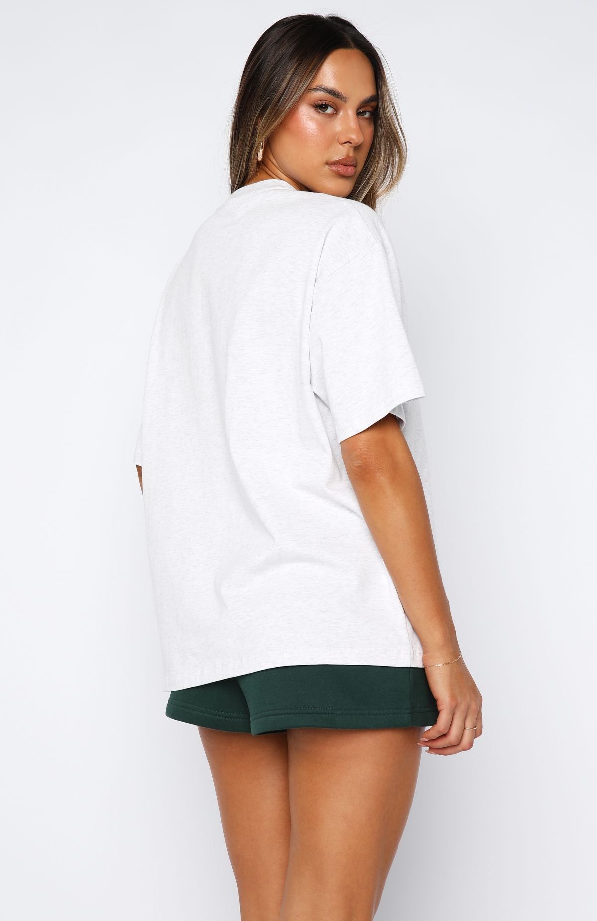 No Hesitation Oversized Tee Grey Marle - Image 4