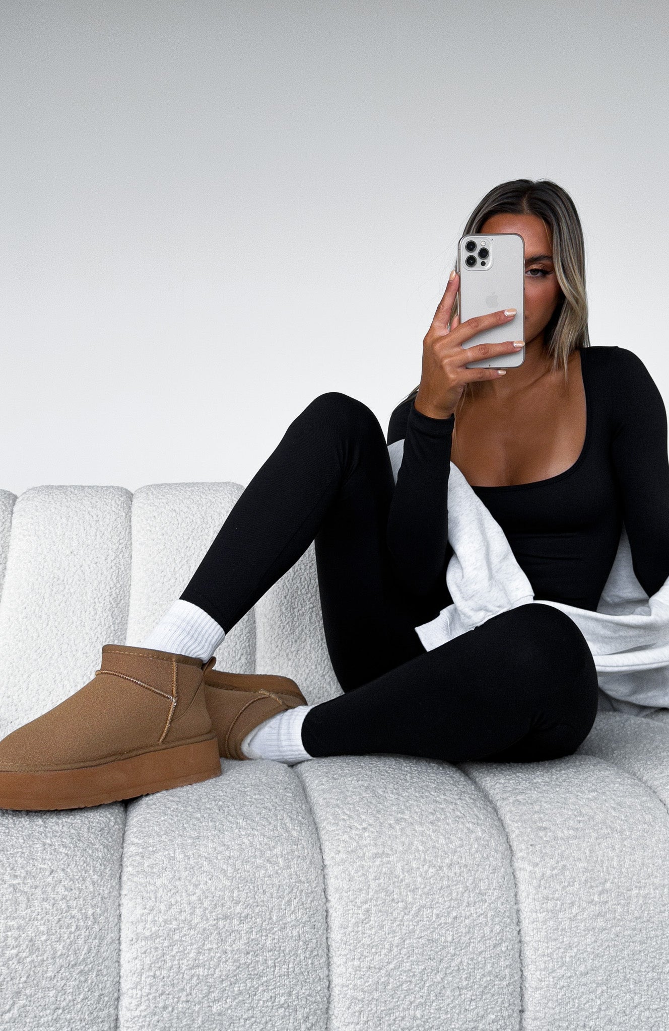 Jet Setter Platform Snug Boots Chestnut - Image 9