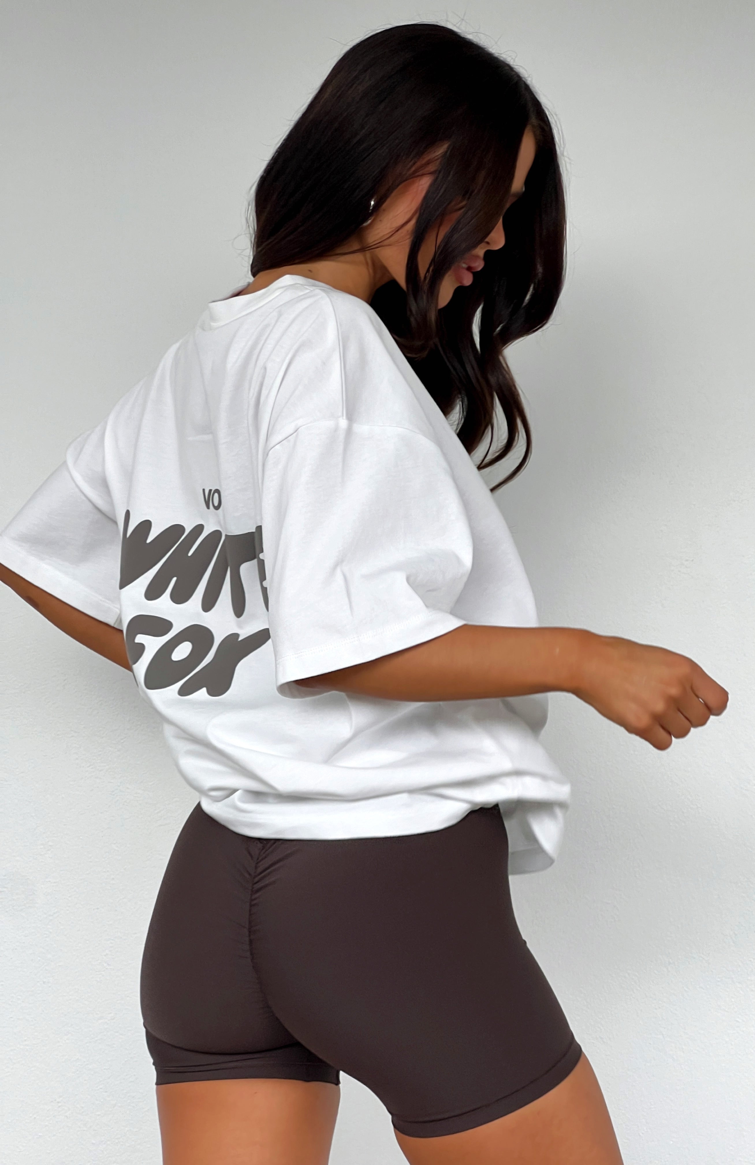 Offstage Back Graphic Oversized Tee White - Image 5