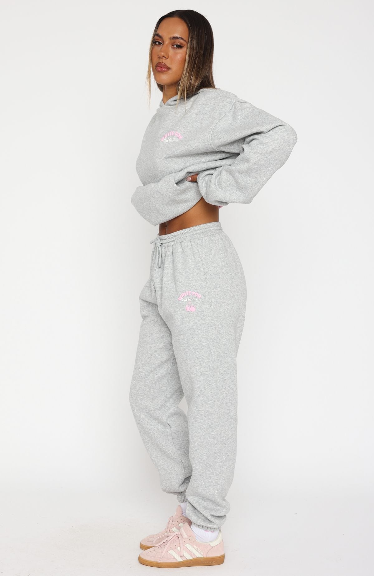 Love Me Tender Sweatpants Dark Grey Marle - Image 3