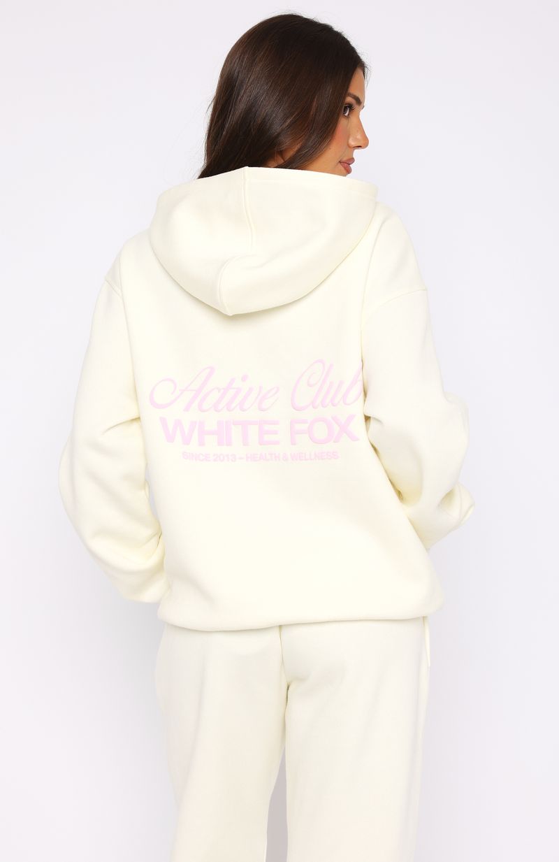 Active Club Oversized Hoodie Off White - Image 4