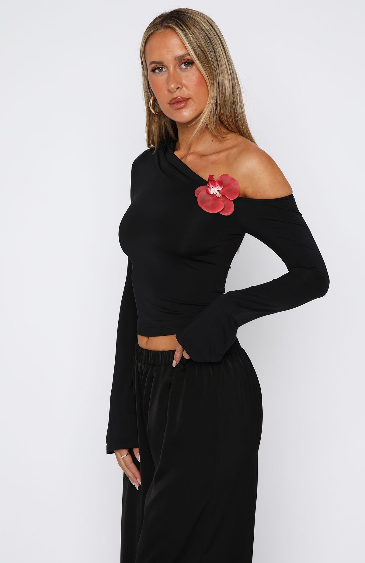 Said So Long Sleeve Top Black - Image 3