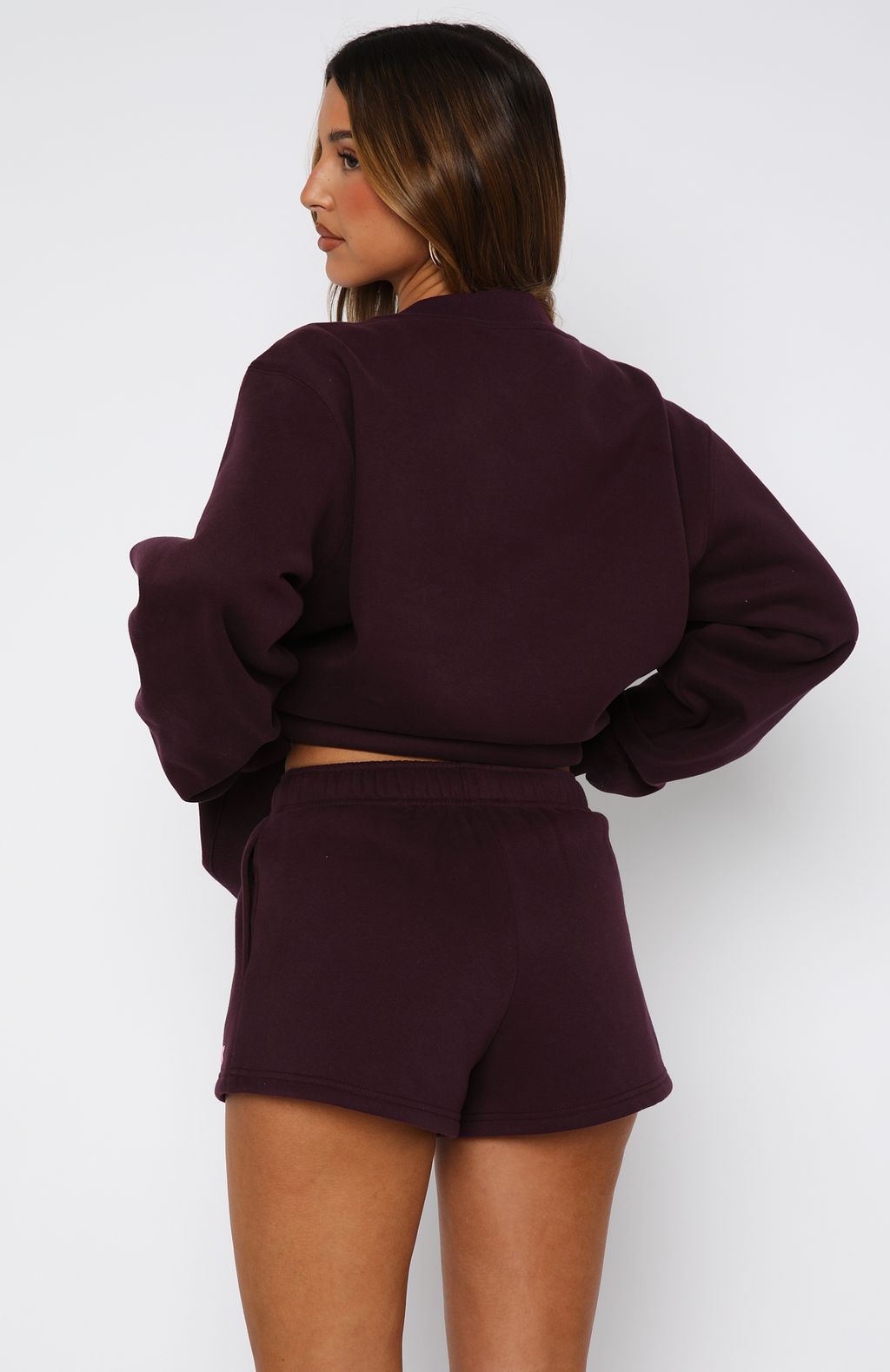 Give It A Try Lounge Shorts Plum - Image 4