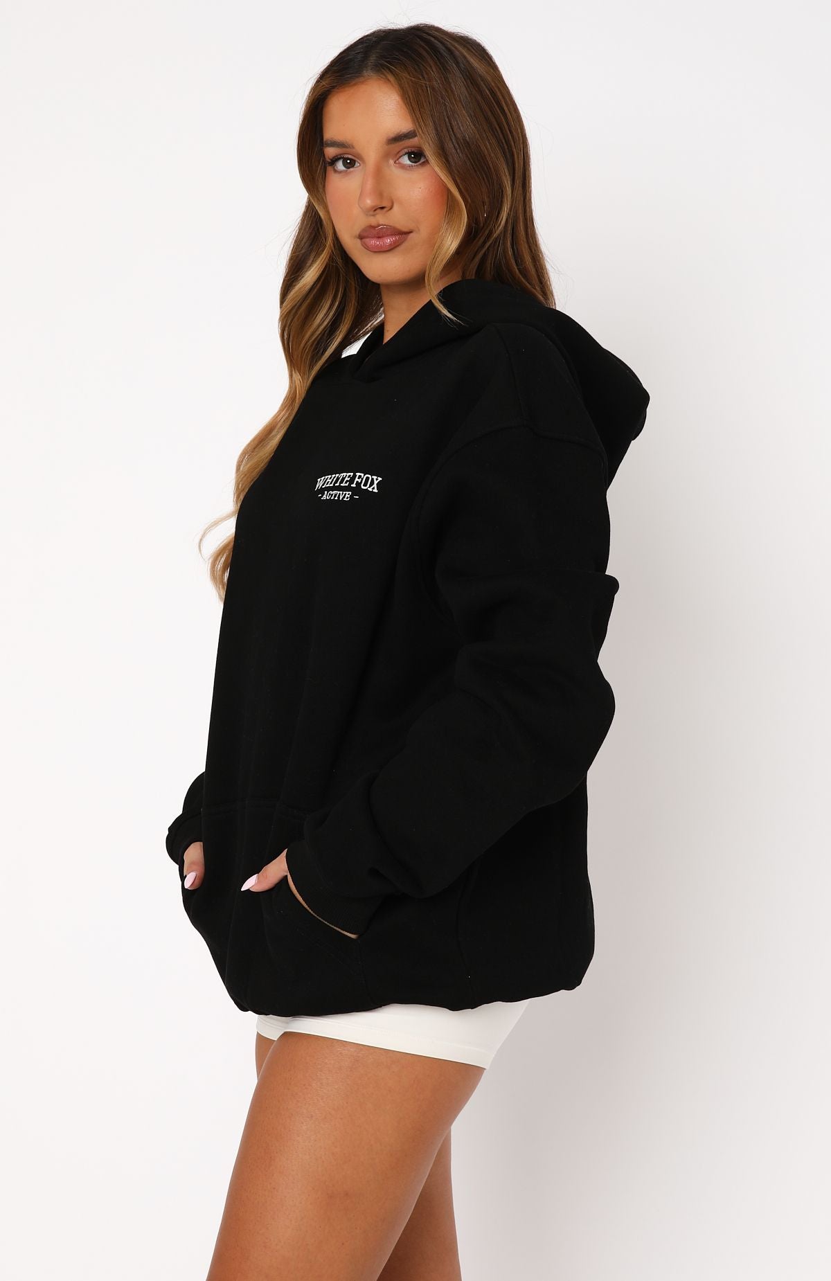 Taking Sides Oversized Hoodie Black - Image 3