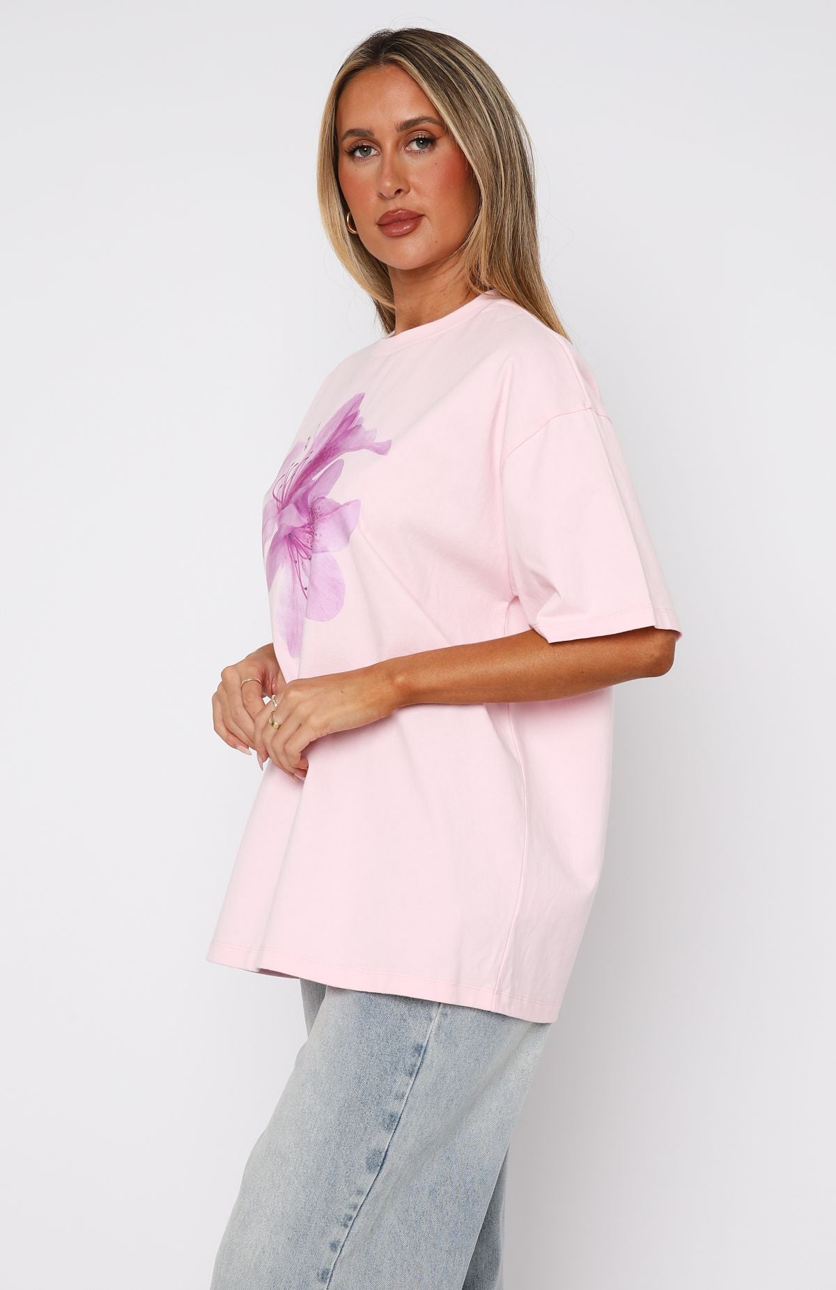 Power Of Possibility Oversized Tee Baby Pink - Image 3