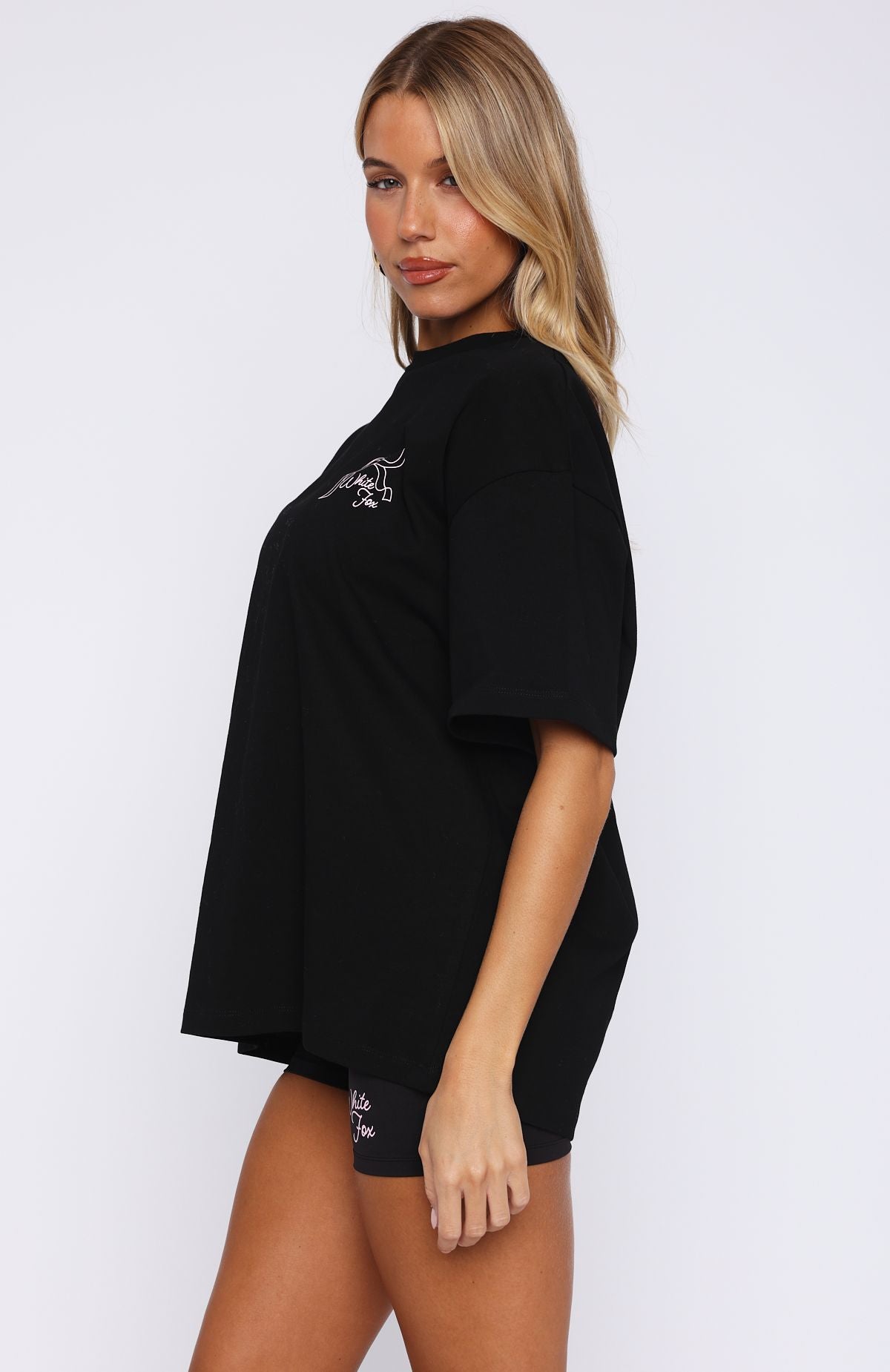 Love You Forever Oversized Tee Black - Image 3