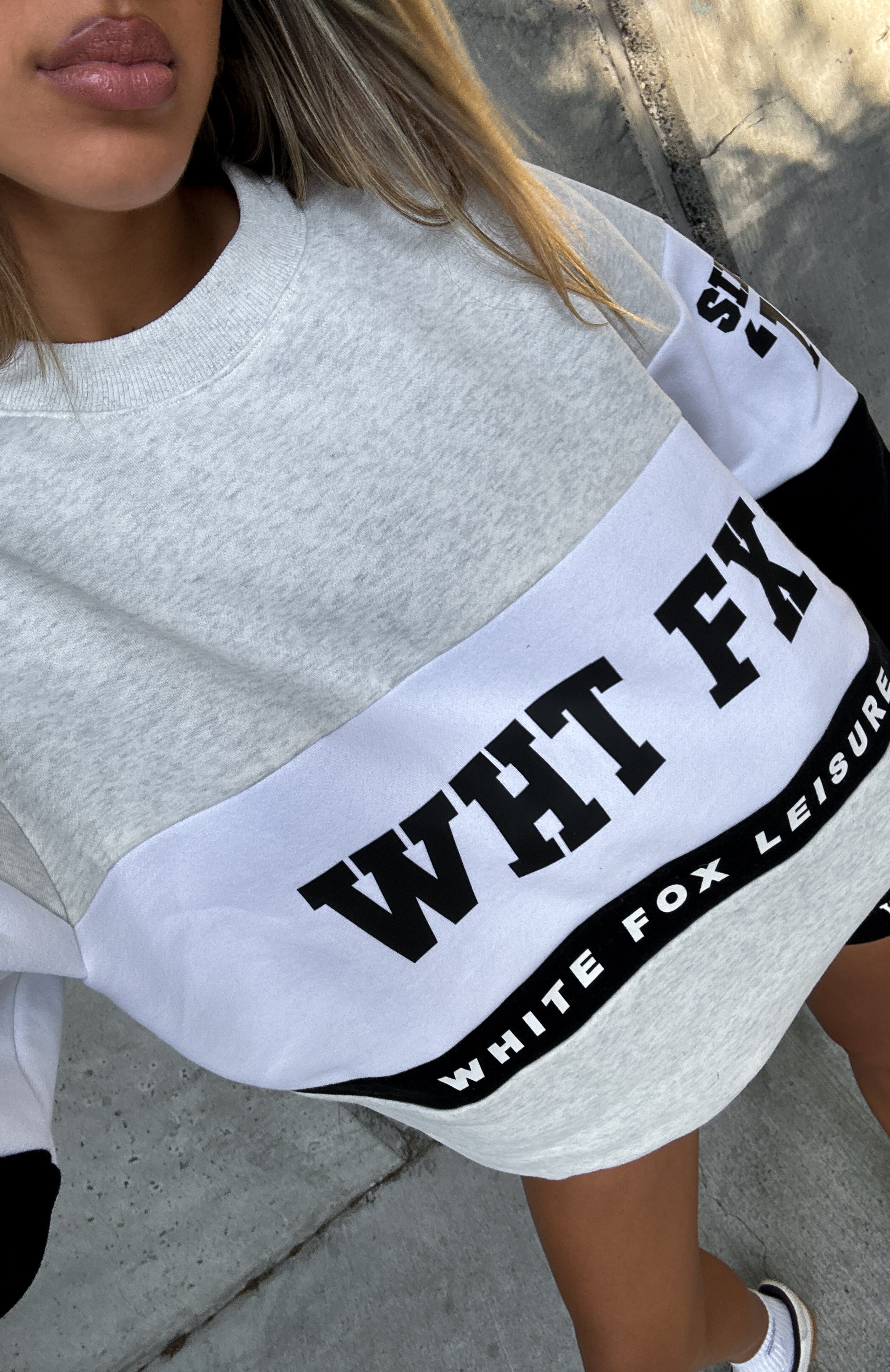 Latest And Greatest Oversized Sweater Grey Marle/Black - Image 6