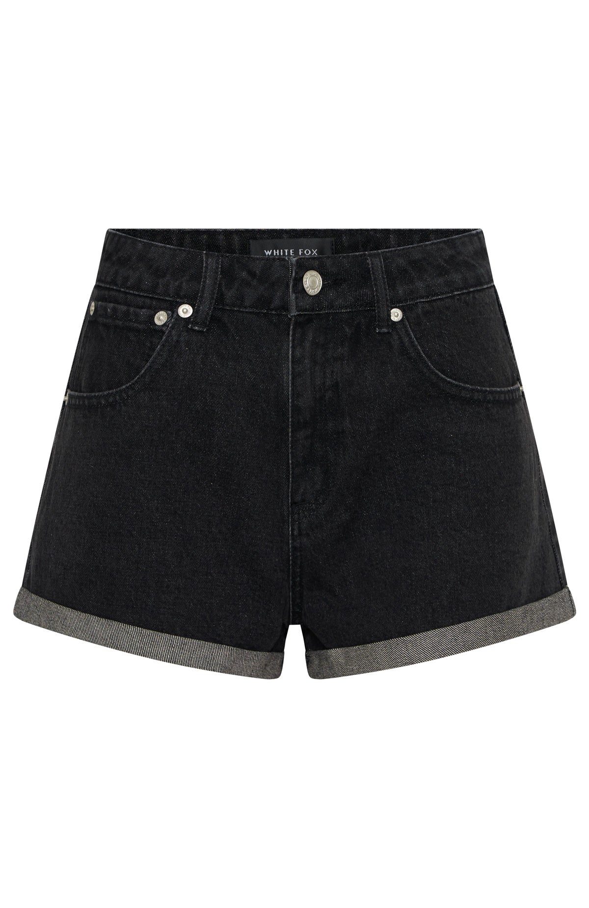 Missin' Something Denim Shorts Black Acid Wash - Image 6