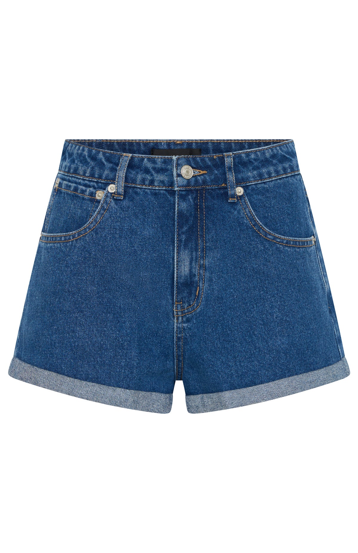 Missin' Something Denim Shorts Cobalt Blue Wash - Image 6