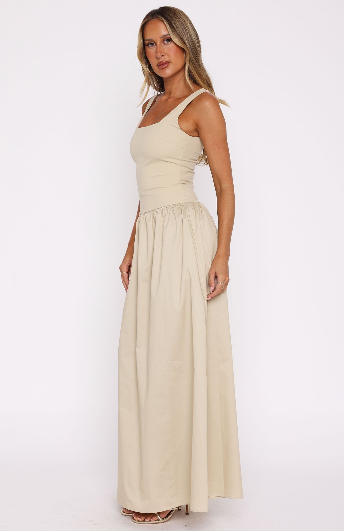 Summer Delight Maxi Dress Stone - Image 3