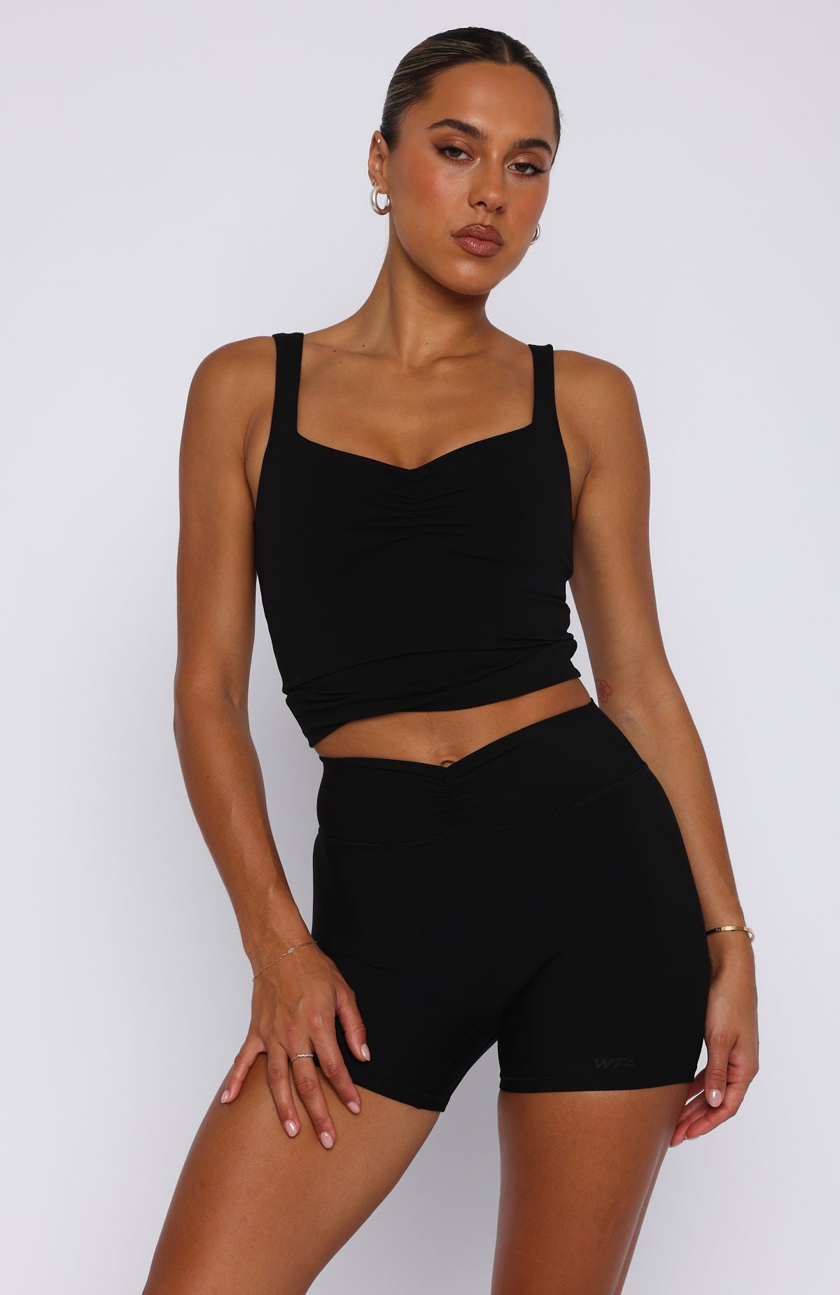 Radiate High Waisted Shorts Black - Image 2