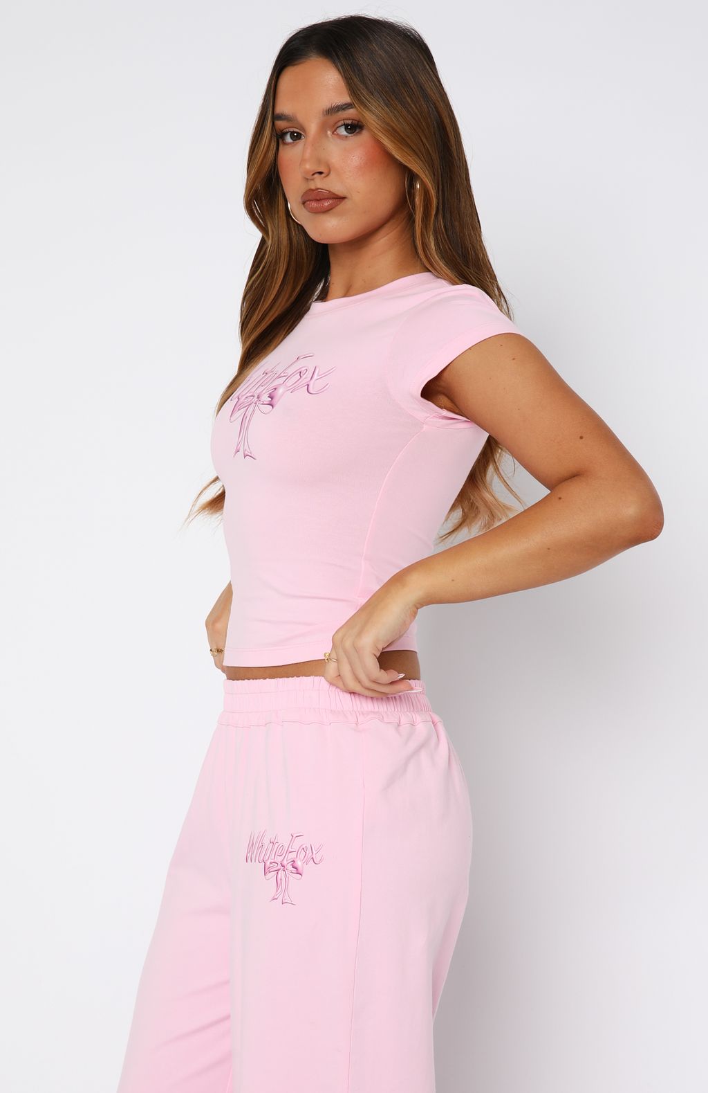 Protecting What's Mine Baby Tee Pink - Image 3