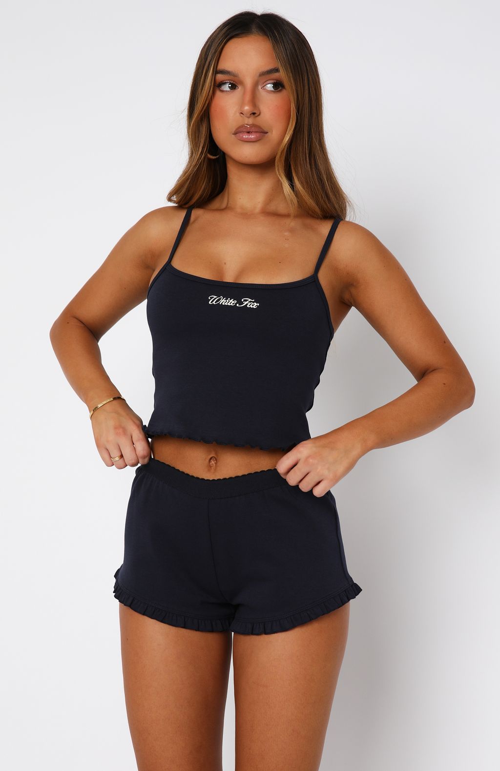 Love Matters Pyjama Top Navy - Image 2