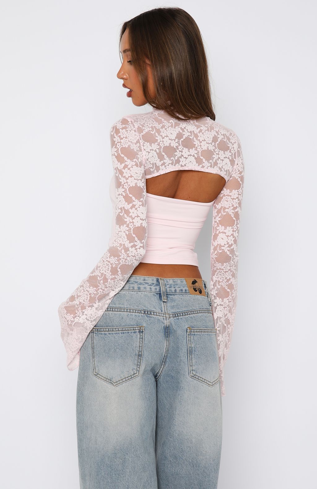 Devoted Love Long Sleeve Top Baby Pink - Image 4