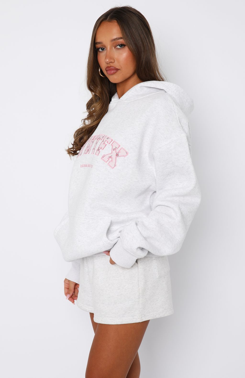 Sweet Sweet Moments Oversized Hoodie Grey Marle - Image 3