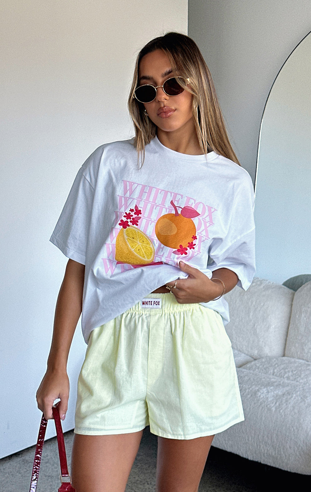 Oh So Sweet Oversized Tee White - Image 5
