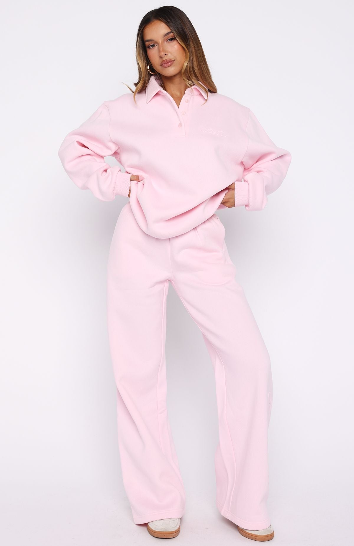 Chill Moves Wide Leg Sweatpants Pink - Image 2