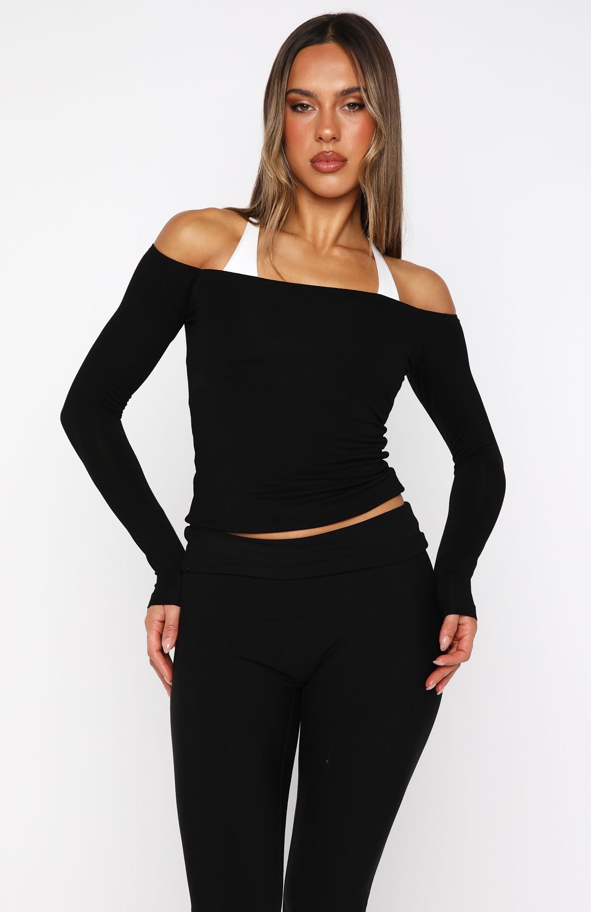Mad For You Long Sleeve Top Black - Image 2
