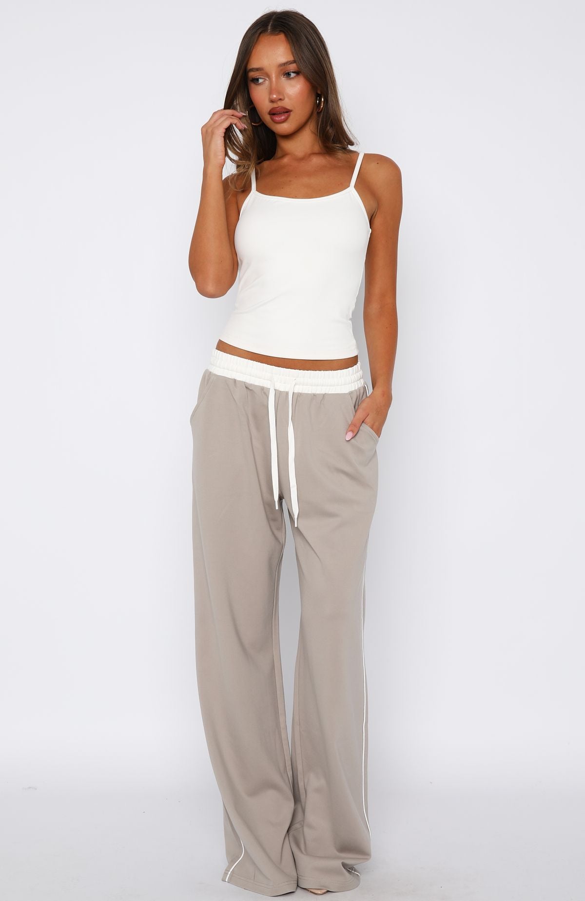 True Feelings Wide Leg Pants Moon - Image 2