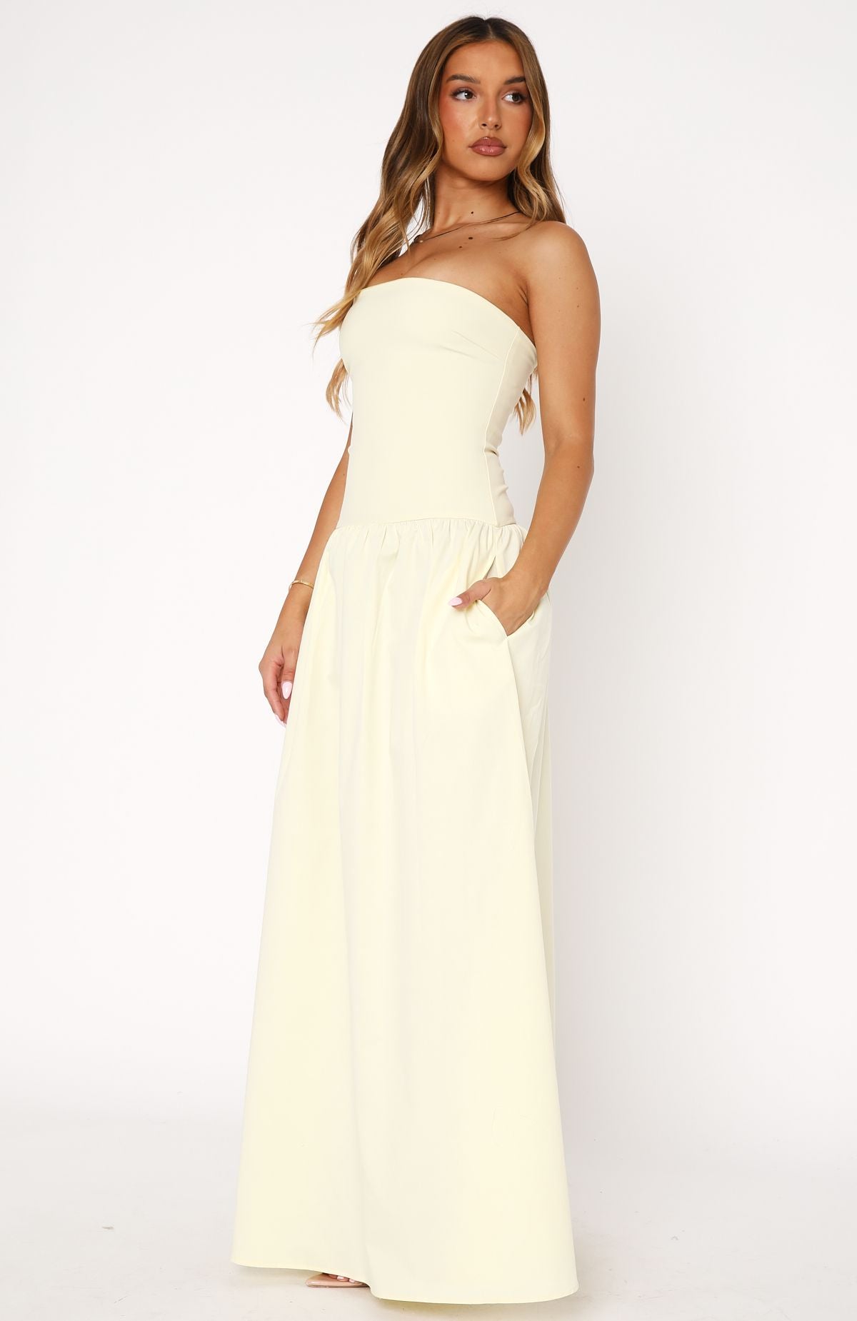 Take Back Maxi Dress Lemon - Image 3